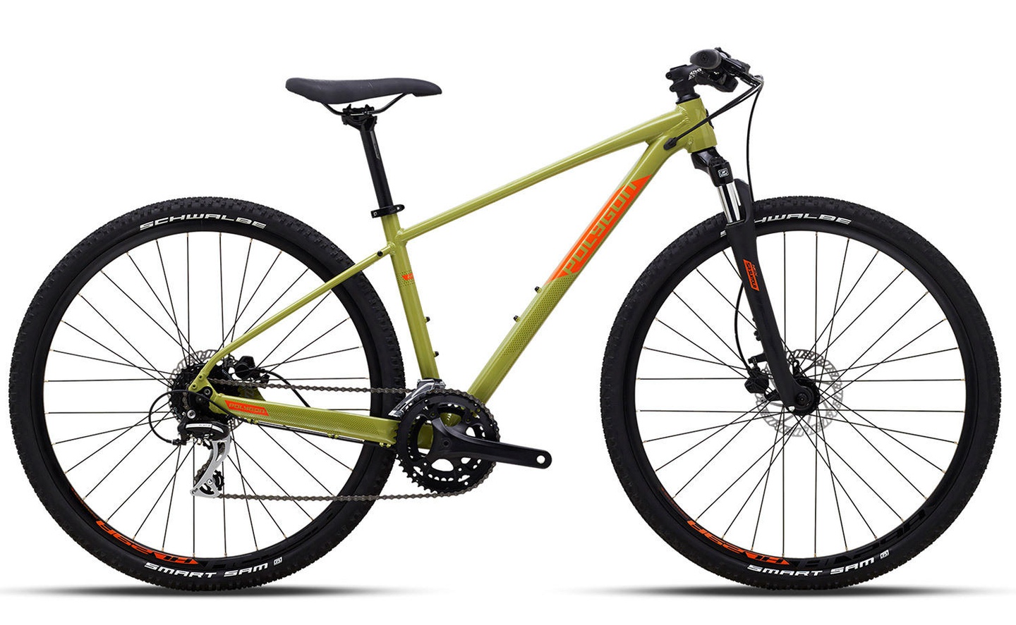 Polygon Brand Bicycle Heist X2 700c-M(43cm)-Green - Image 1