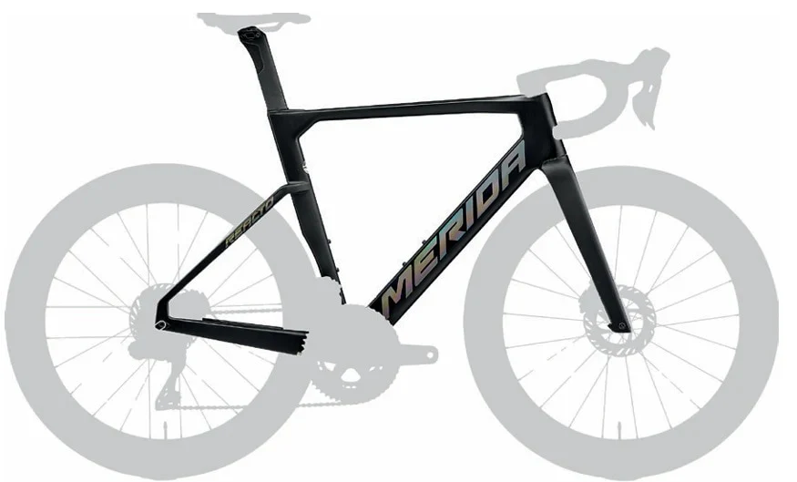 Merida Reacto Team Frame Kit MY26-S-SILK BLACK(GLOSSY DARK SILVER) - Image 1