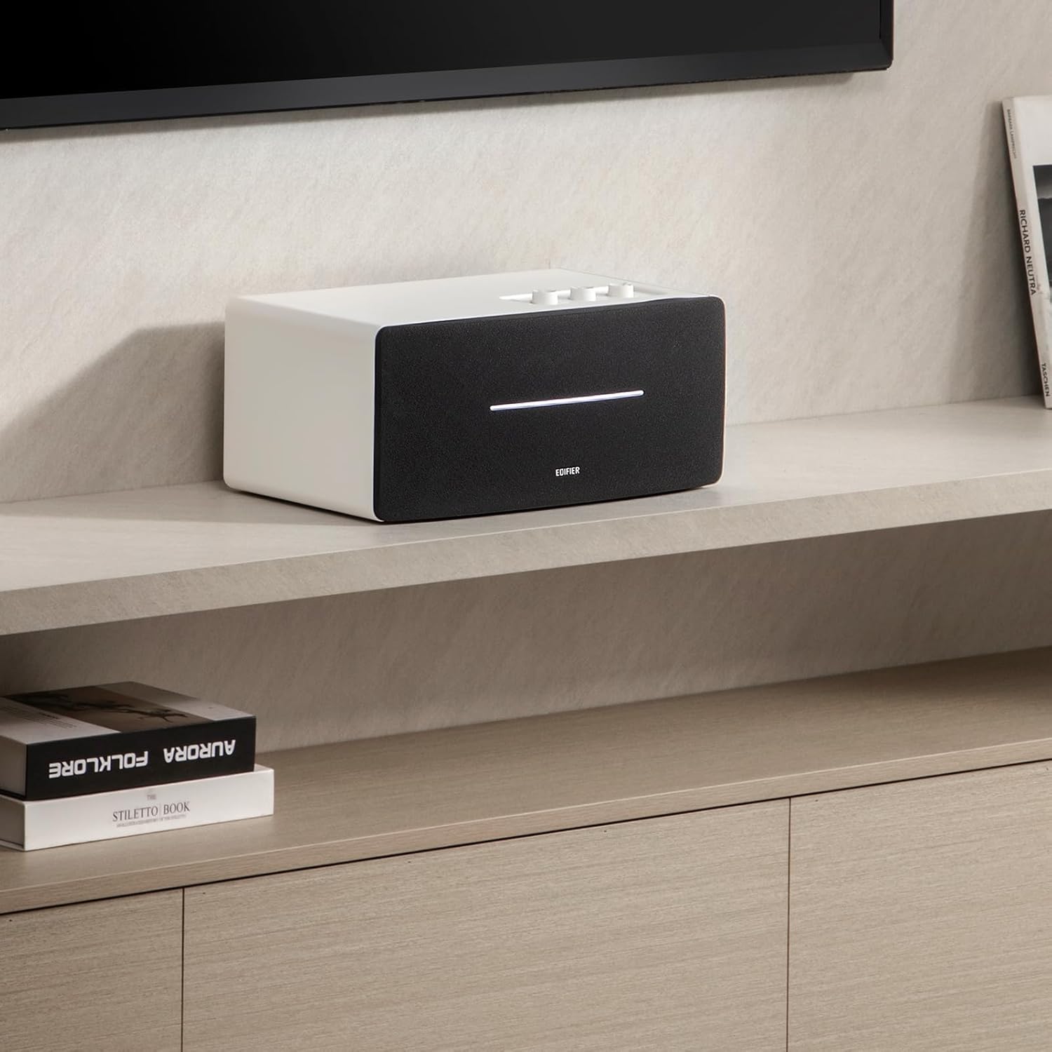 Edifier D12 Integrated Stereo Speakers White - Image 1