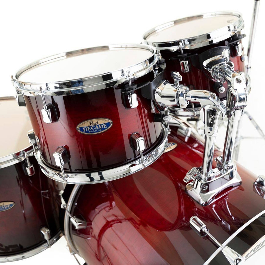 Pearl, Drum Set, DMP, 5 Pcs, Hybrid Shell Pack -Gloss Deep Red Burst DMP925SP/C (261) - Image 2