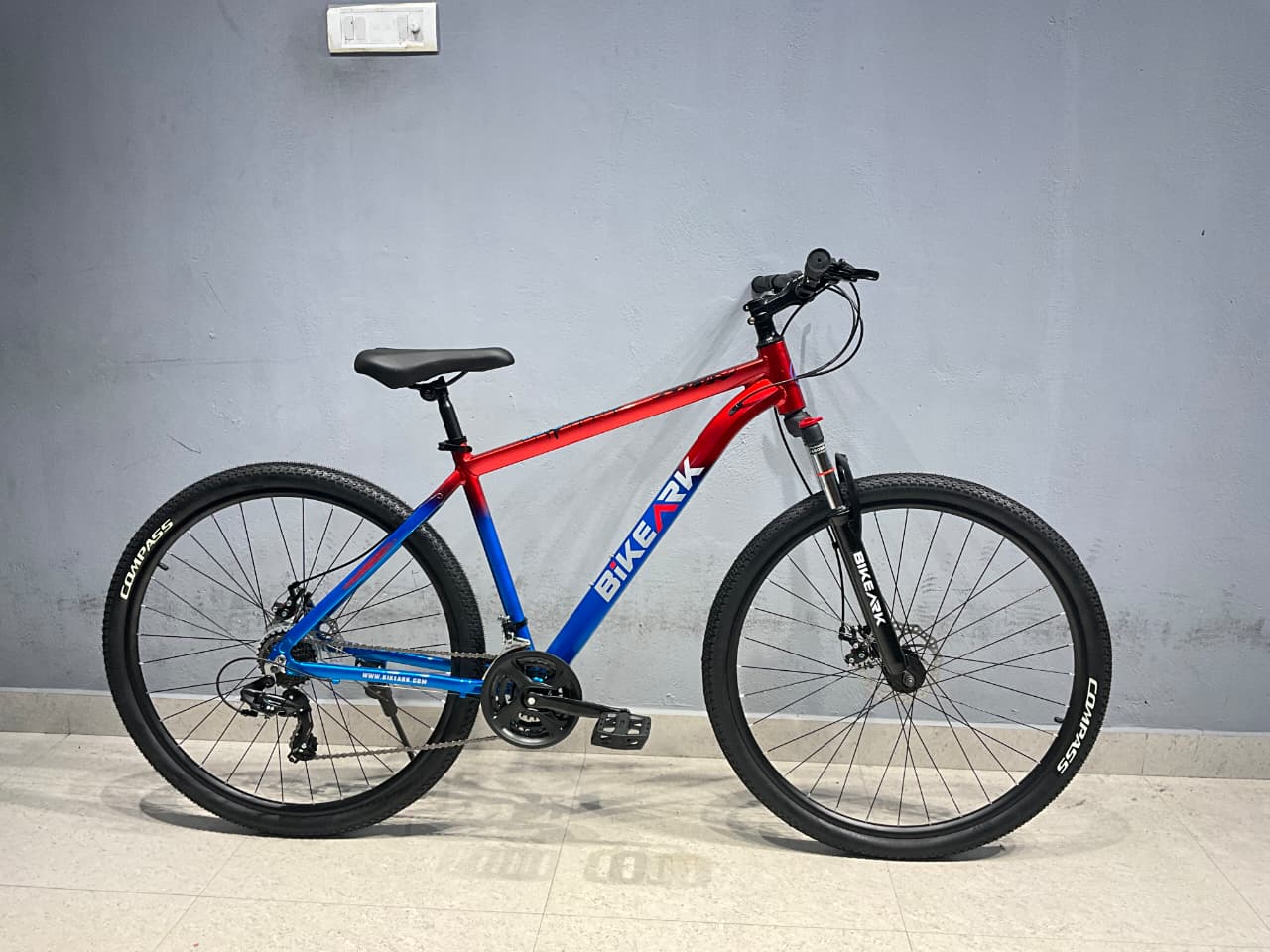 blue red