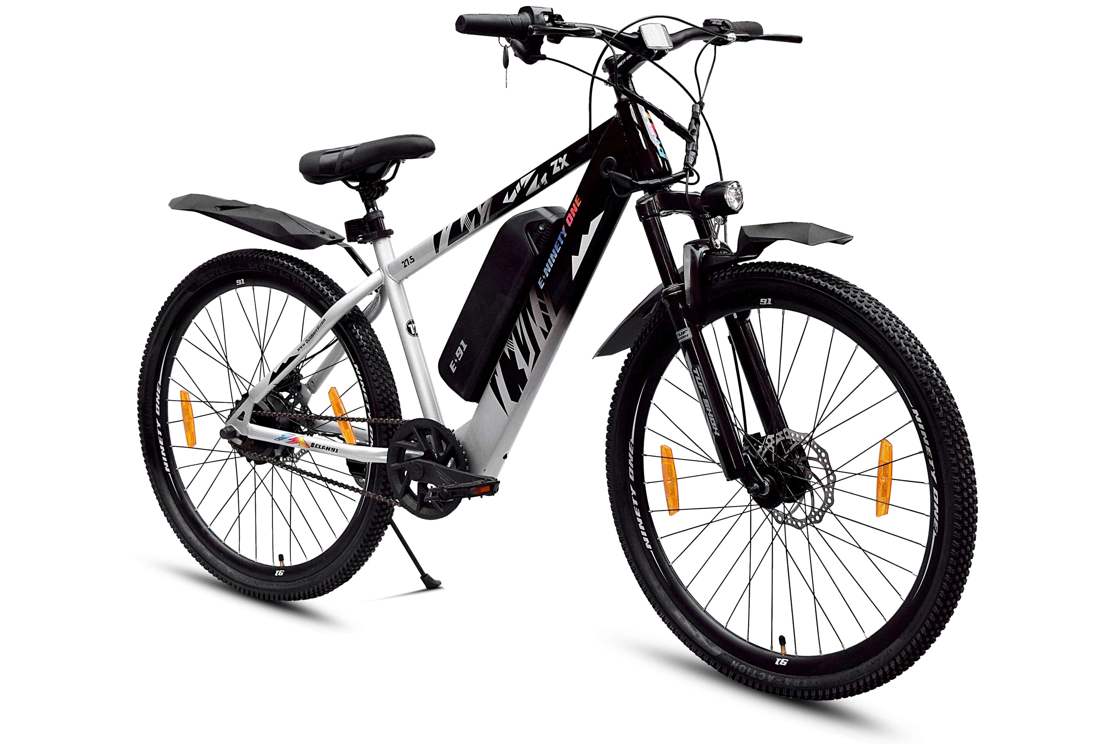 S☆ Ninety one Electric ZX 27.5T Black Red | Riders Inc