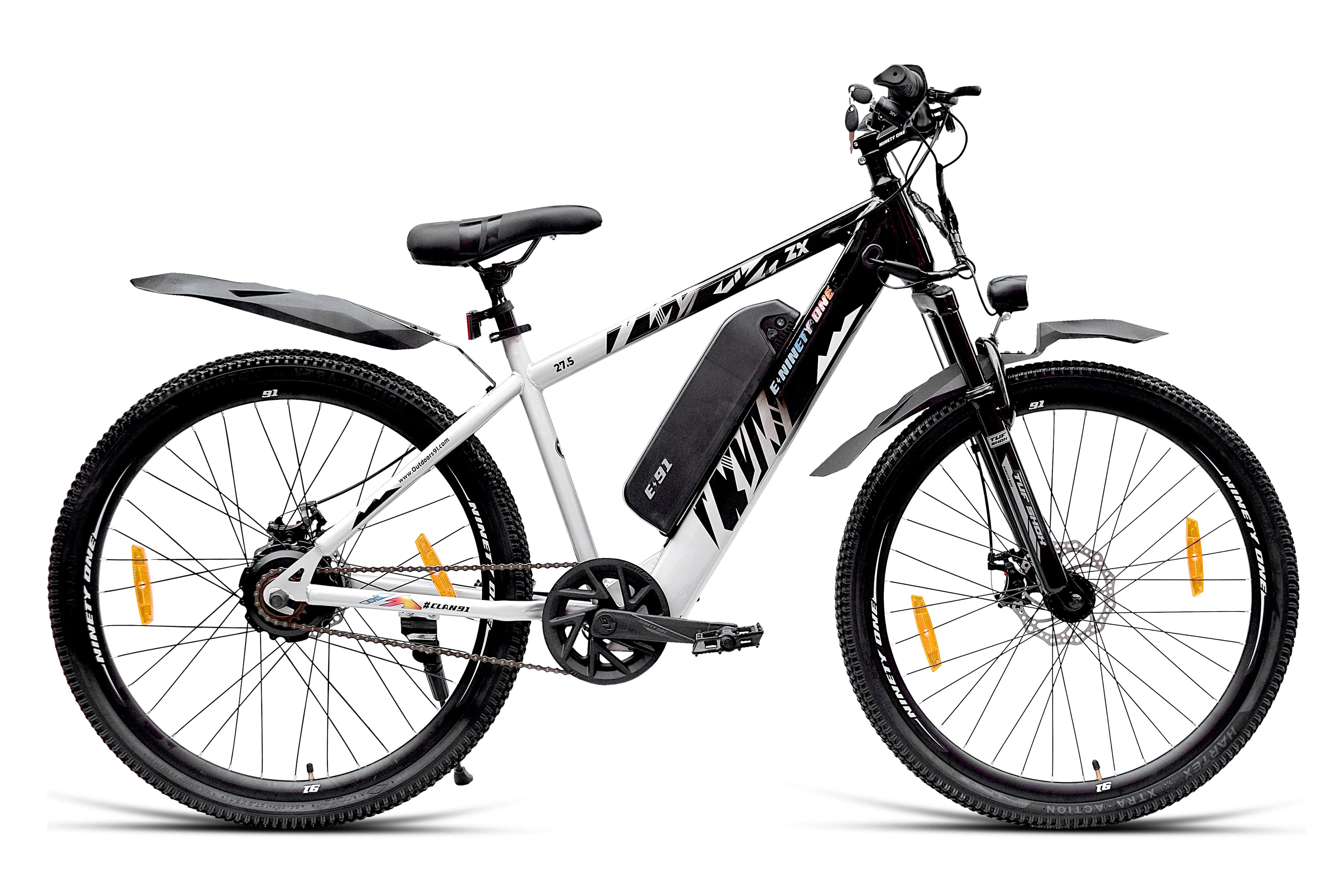 27インチ自転車 Ninety one Electric ZX 27.5T Black Turquoise | Riders Inc