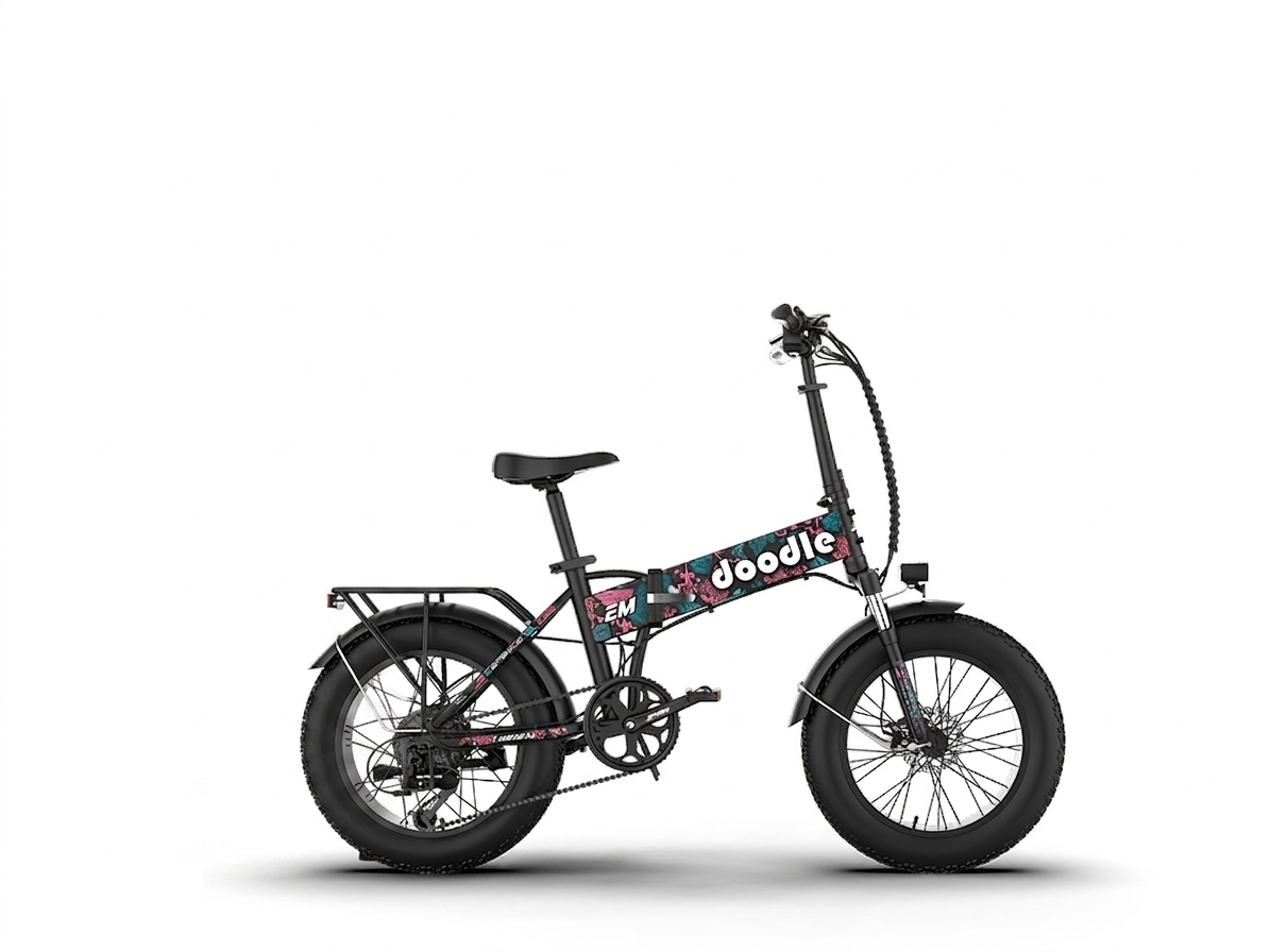 Emotorad Doodle Pro Foldable E-Cycle Native Pop Emotorad Doodle Pro Foldable E-Cycle Native Pop - Image 1