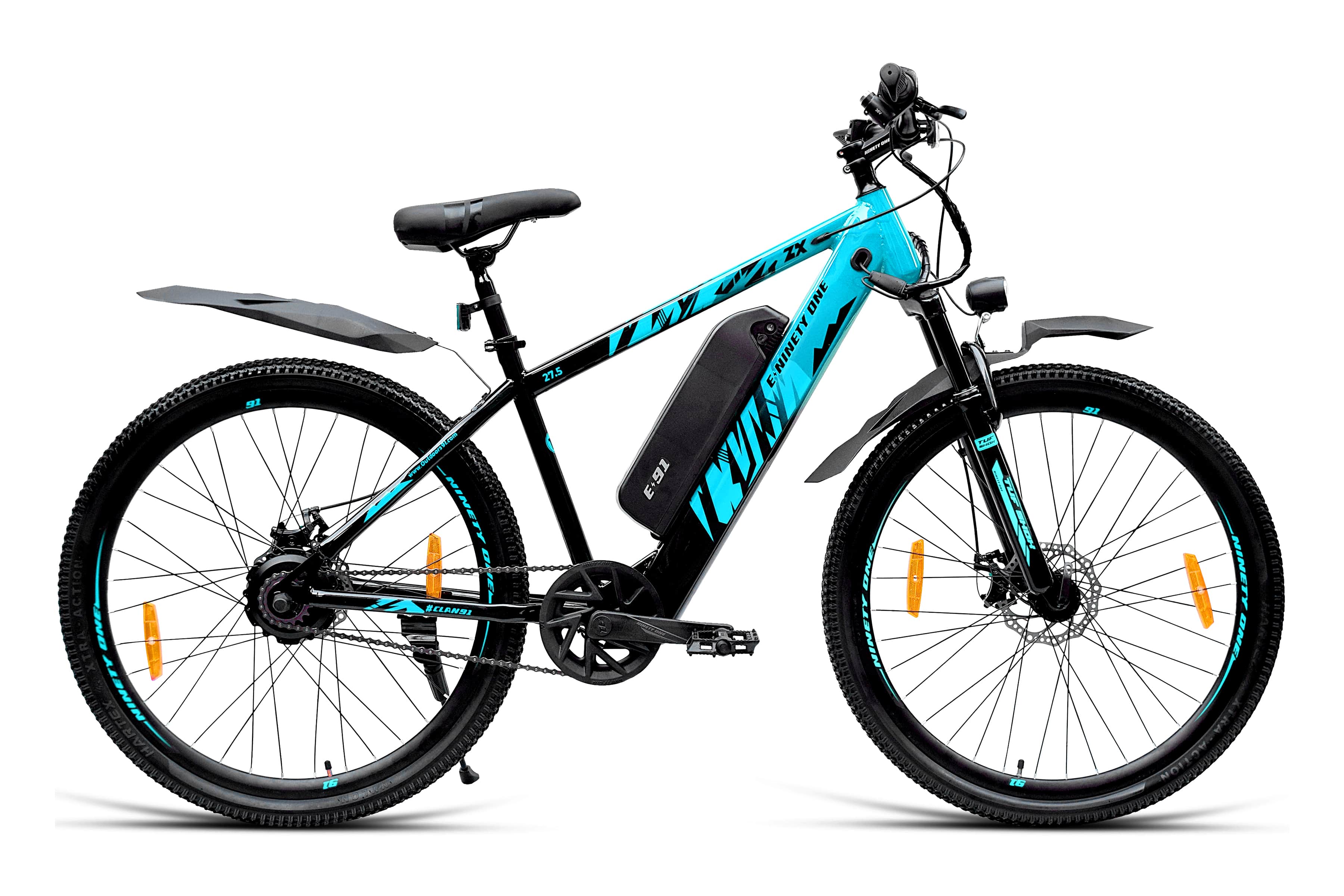 yeyang Ninety one Electric ZX 27.5T Black Turquoise | Riders Inc