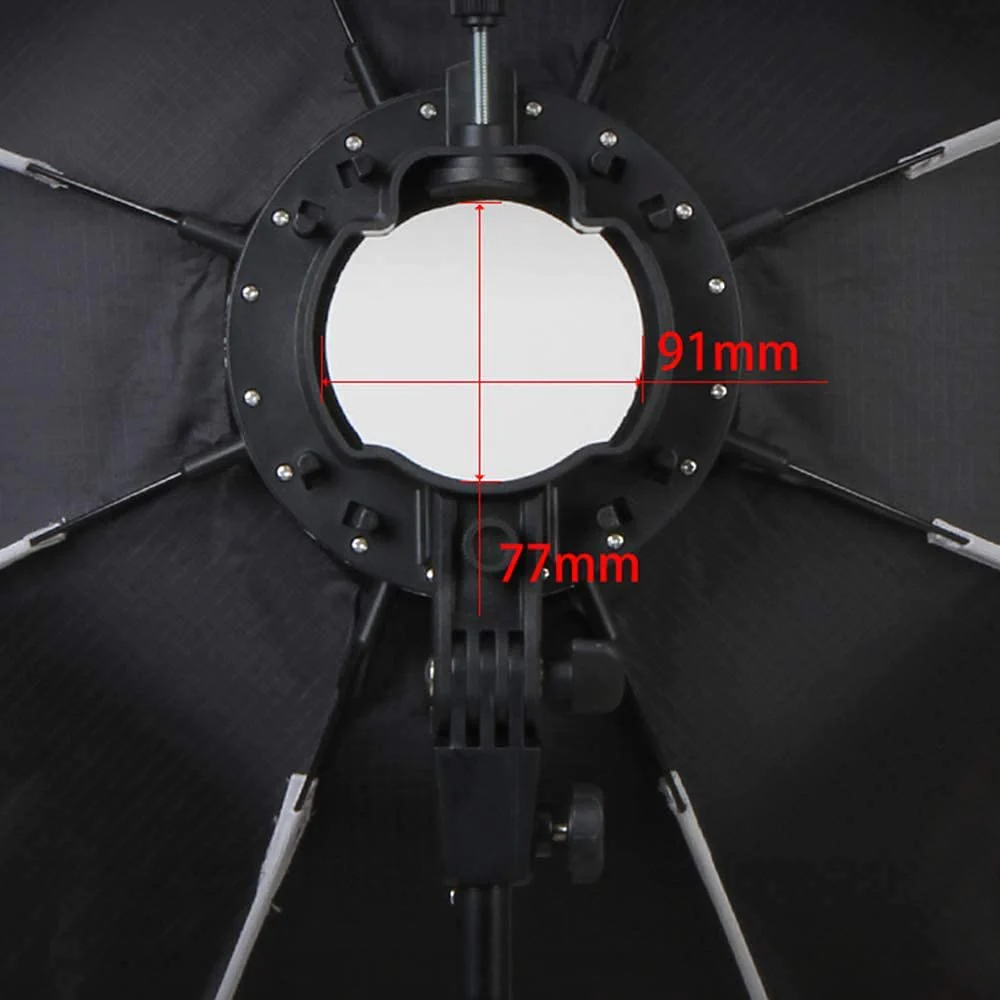 Hiffin 65Cm V1 Flash Speedlite Softbox with 9 Fit Light Stand For Photo Studio - Image 7
