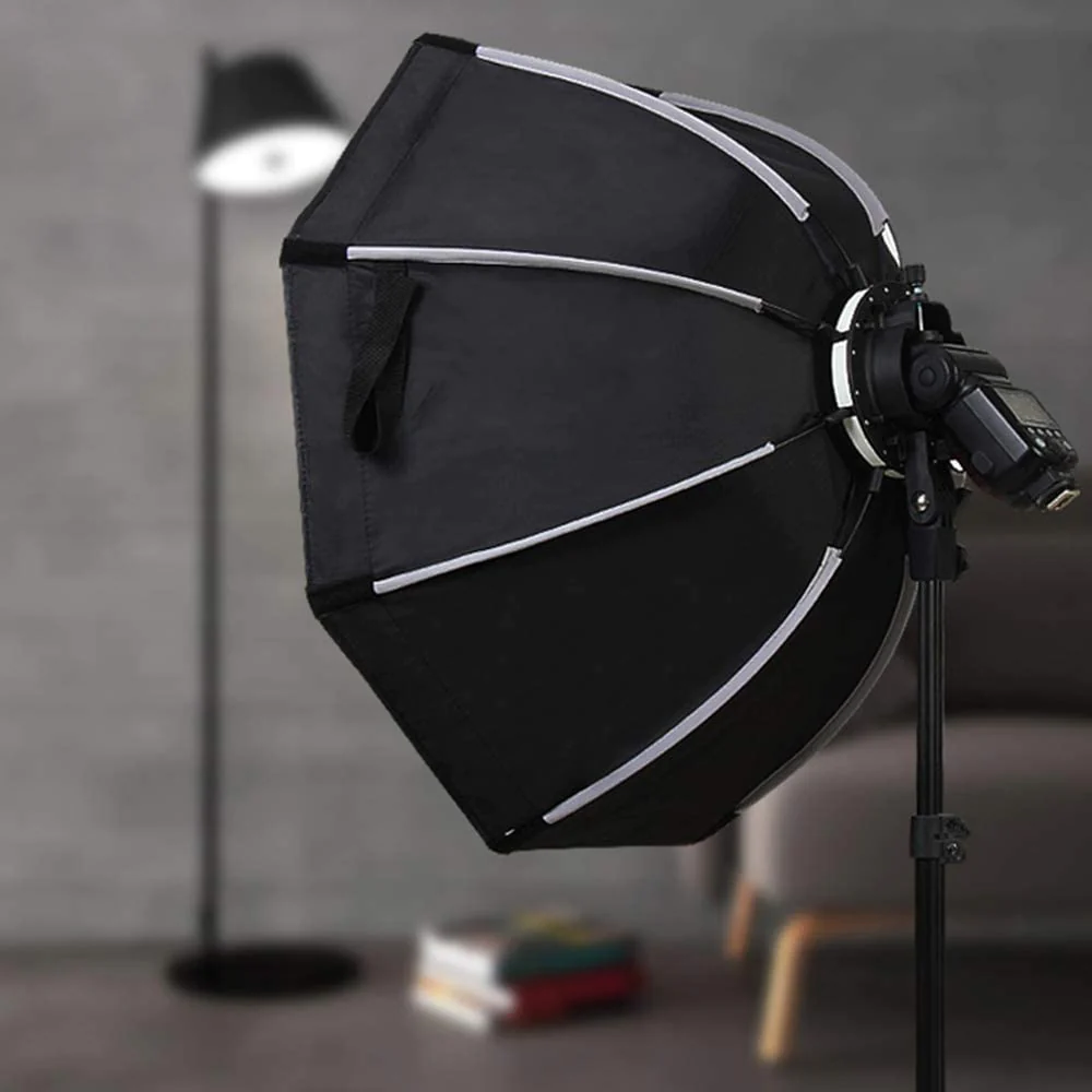 Hiffin 65Cm V1 Flash Speedlite Softbox with 9 Fit Light Stand For Photo Studio - Image 2