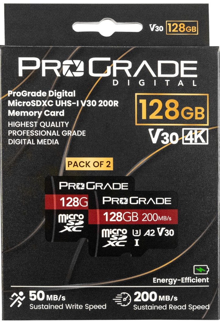 ProGrade Digital 128GB MicroSDXC UHS-1 V30 Memory Card-2 Pack-PGMSD128GBSP2NA - Image 2