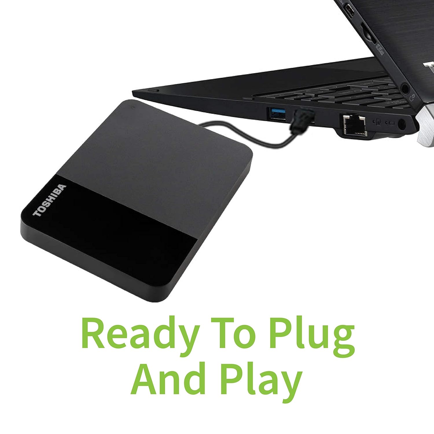 Toshiba Canvio Ready 1TB Portable External Hard Drive, USB 3.0 (USB 3.2 Gen1), Fast Data Transfer, Plug-and-Play, Black, 3-Year Warranty Toshiba Canvio Ready 1TB Portable External Hard Drive, USB 3.0 (USB 3.2 Gen1), Fast Data Transfer, Plug-and-Play, Black, 3-Year Warranty - Image 4