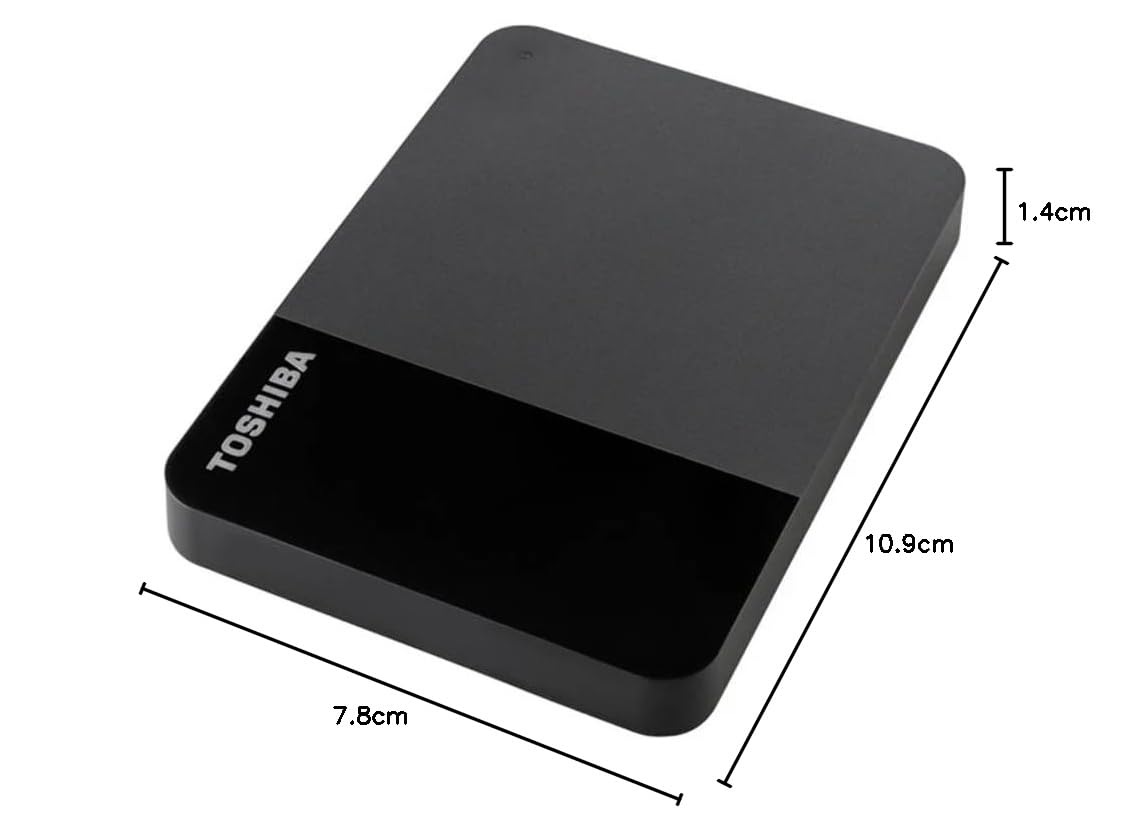 Toshiba Canvio Basics 4TB Portable External HDD - USB 3.0 for PC Laptop Windows and Mac, 3 Years Warranty, External Hard Drive - Black Toshiba Canvio Basics 4TB Portable External HDD - USB 3.0 for PC Laptop Windows and Mac, 3 Years Warranty, External Hard Drive - Black - Image 2