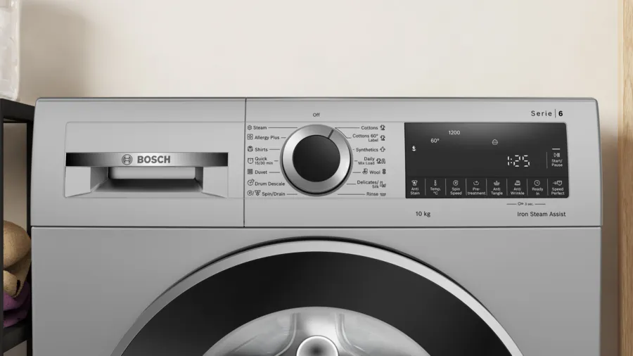 Bosch 10 KG 1200 RPM Fully Automatic Front Load Washing Machine with 5 Star Rating, Built-in Heater and Steam Care, WGA252-Dark Lake-WGA252ZSIN - Image 2