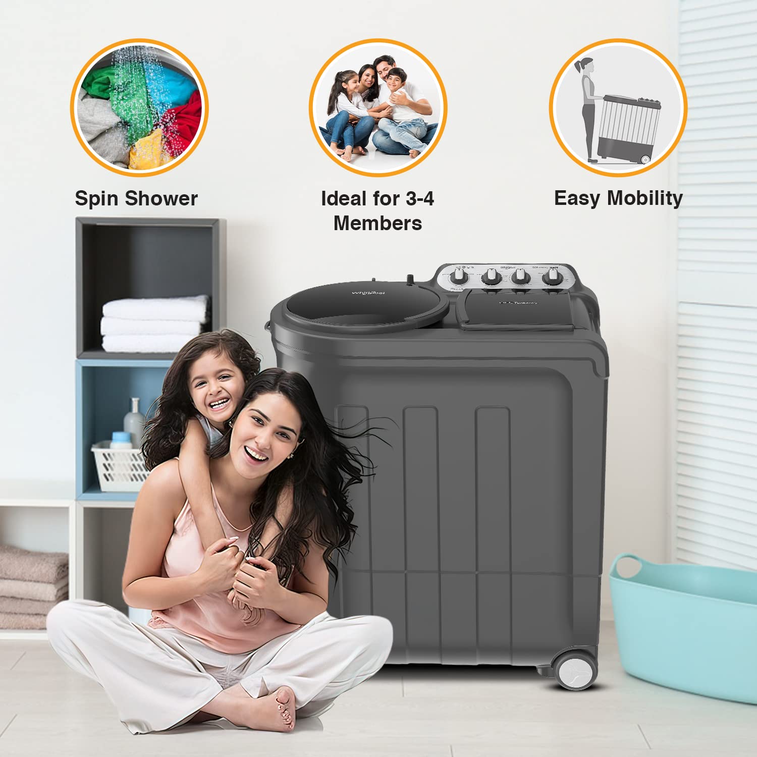 Whirlpool 8.5KG 5 Star Semi-Automatic Washing Machine with Turbo Lint Filter and Faster Drying, Ace Turbo Dry Xtraa-ACE 8.5 TRB DRY XTRAA WINE DZL (10YR) - Image 14