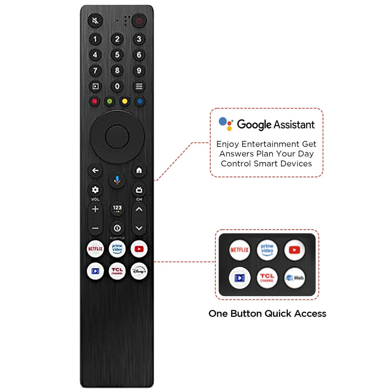 TCL Mini QLED TV HDR Google TV with Google Assistant, Dolby Atmos, Dolby Vision, 120Hz Game Accelerator, DTS Virtual X and Motion Clarity, Black, C6KS-55C6KS - Image 6