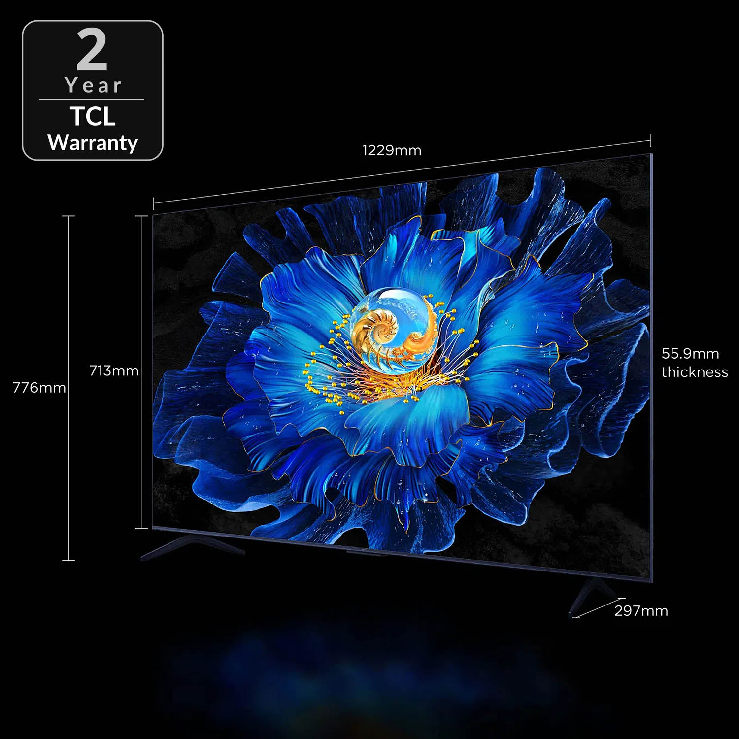 TCL Mini QLED TV HDR Google TV with Google Assistant, Dolby Atmos, Dolby Vision, 120Hz Game Accelerator, DTS Virtual X and Motion Clarity, Black, C6KS-55C6KS - Image 7