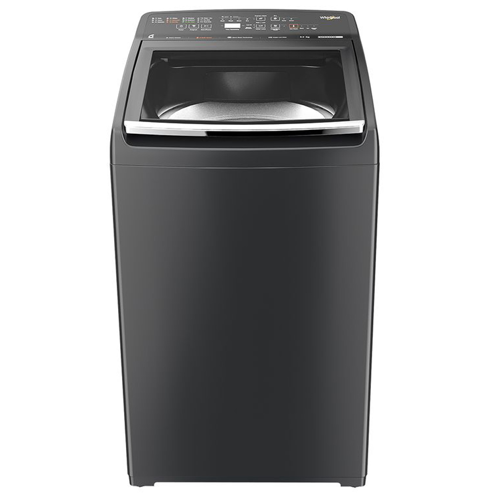 Whirlpool 5 Star Fully Automatic Top Load Washing Machine with In Built Heater, Zero Pressure Fill Technology and Hard Water Wash, Grey, STAINWASH PRO H-7.5 KG - Image 1