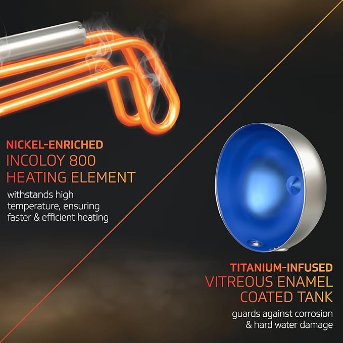 V-Guard Storage Geyser with Up-To 38% More Hot Water with Advanced Thermocline Technology, Luxe Glow Illumination, White, Luxecube-15 L-White - Image 5