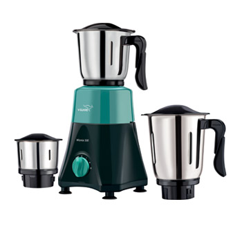 V-Guard 3 Jar Mixer Grinder with Oil Sintered Bush Design, Stainless Steel Jars, Five year motor warranty, WIZMIX-WizMix 500 3J - Image 1