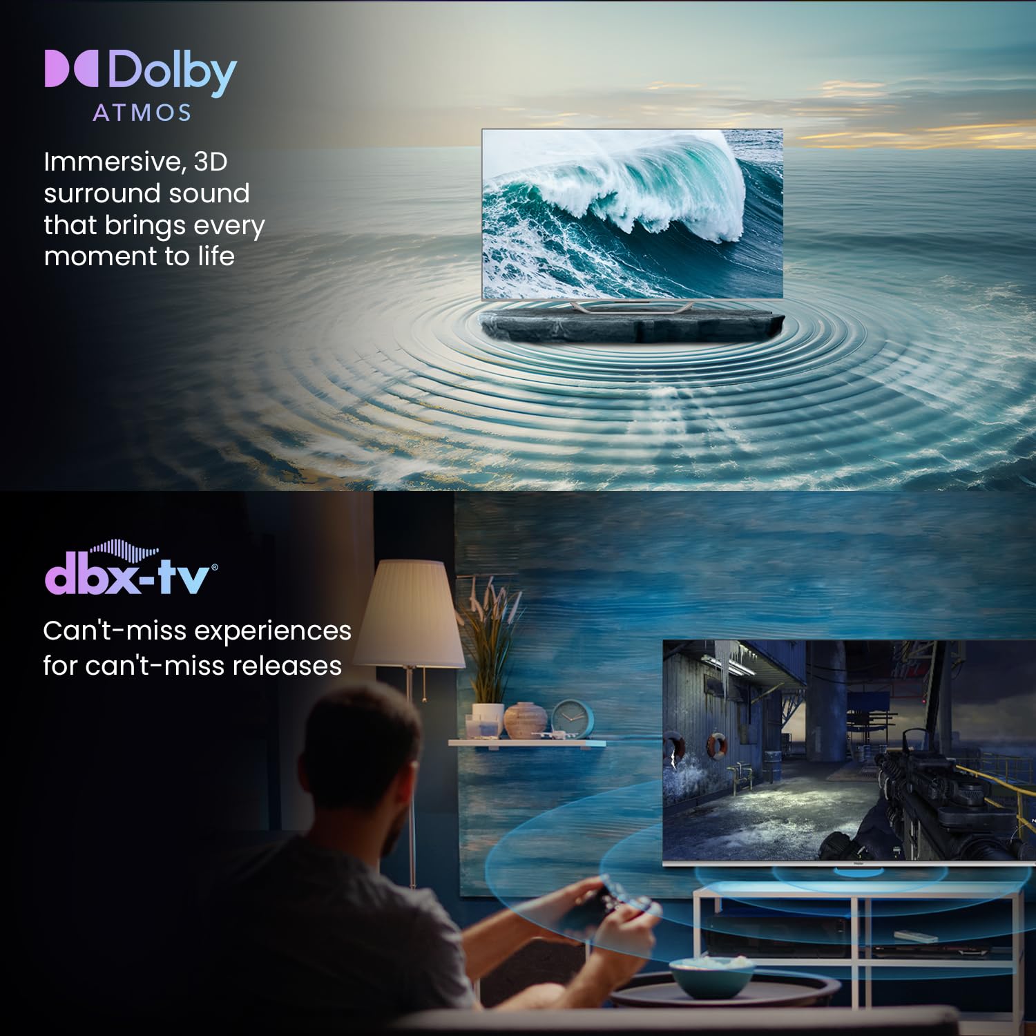 Haier QLED Google TV with Dolby Vision Atmos and Hands Free Voice Control, Grey, S800QT-65S800QT - Image 11