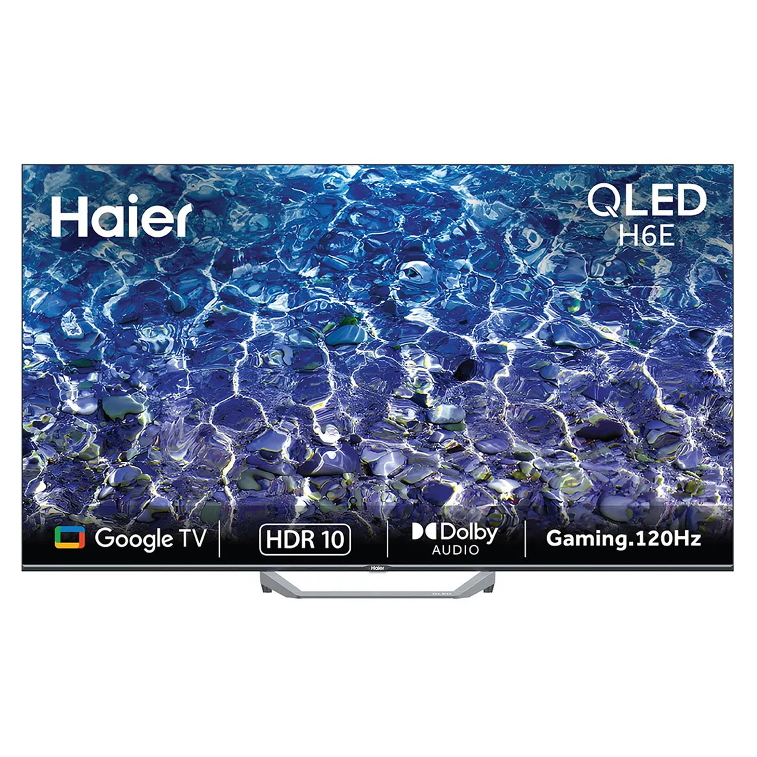 Haier S80 Series QLED Google TV with Dolby Vision Atmos and Hands Free Voice Control, Silver, H-S80FUX-H65S80FUX - Image 1