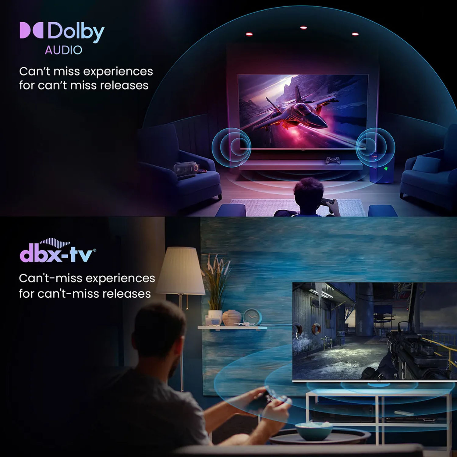 Haier S80 Series QLED Google TV with Dolby Vision Atmos and Hands Free Voice Control, Silver, H-S80FUX-H65S80FUX - Image 9