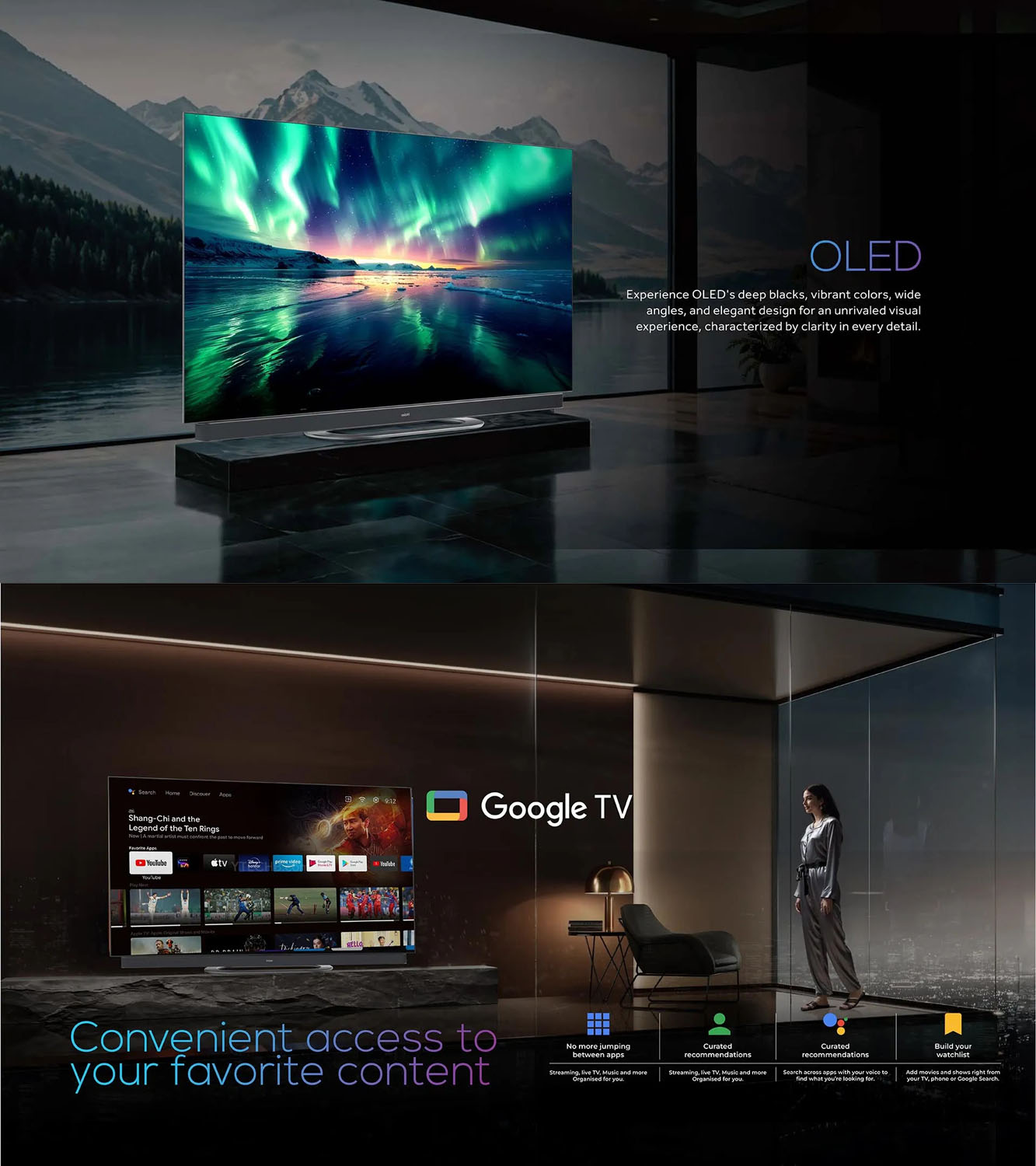 Haier OLED TV with Dolby Vision and Harman Kardon Speakers with Hands Free Operation, Grey, C11-65C11 - Image 9