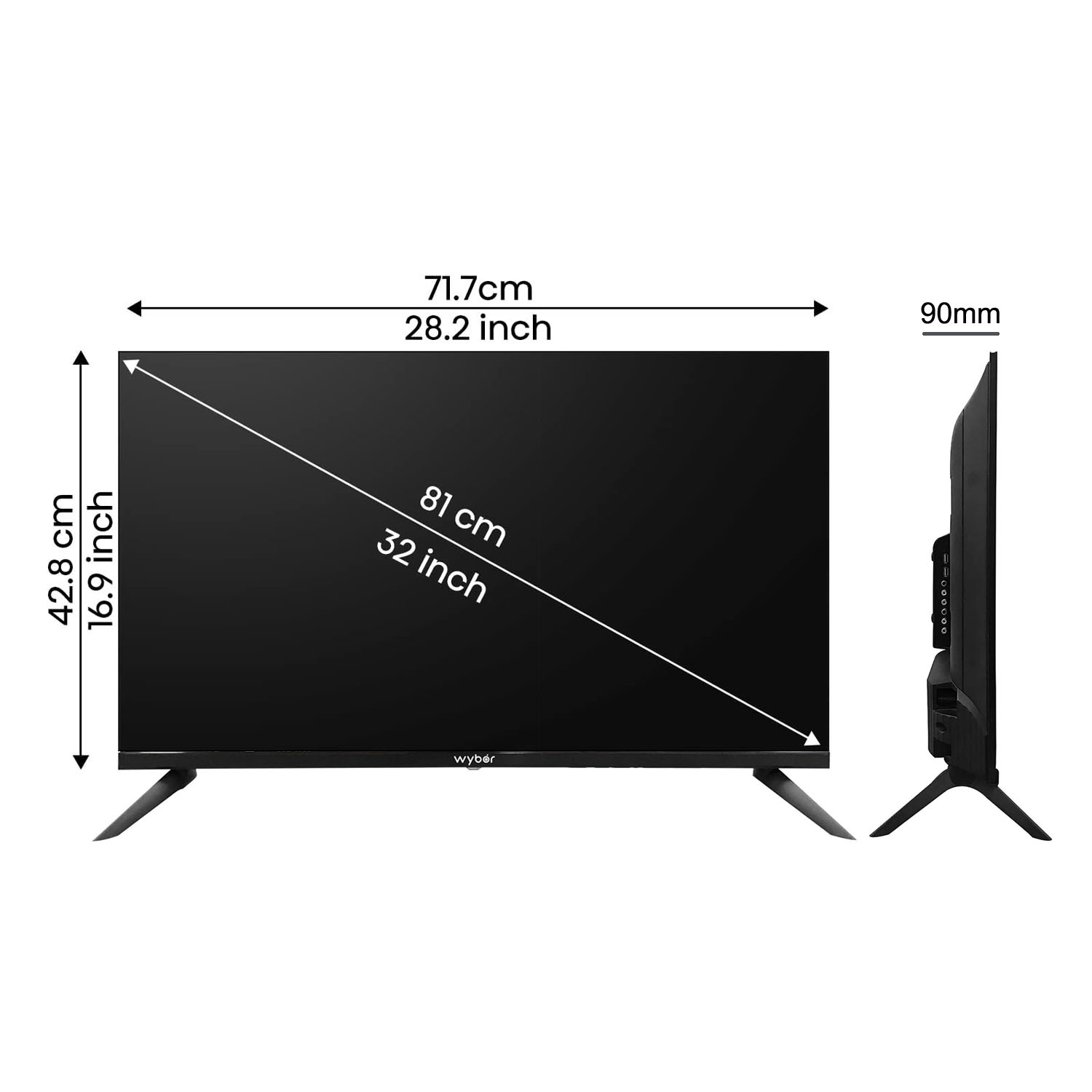 Wybor HD Smart Google Tv 32WHS-C9 CLOUT TV SMART - Image 8