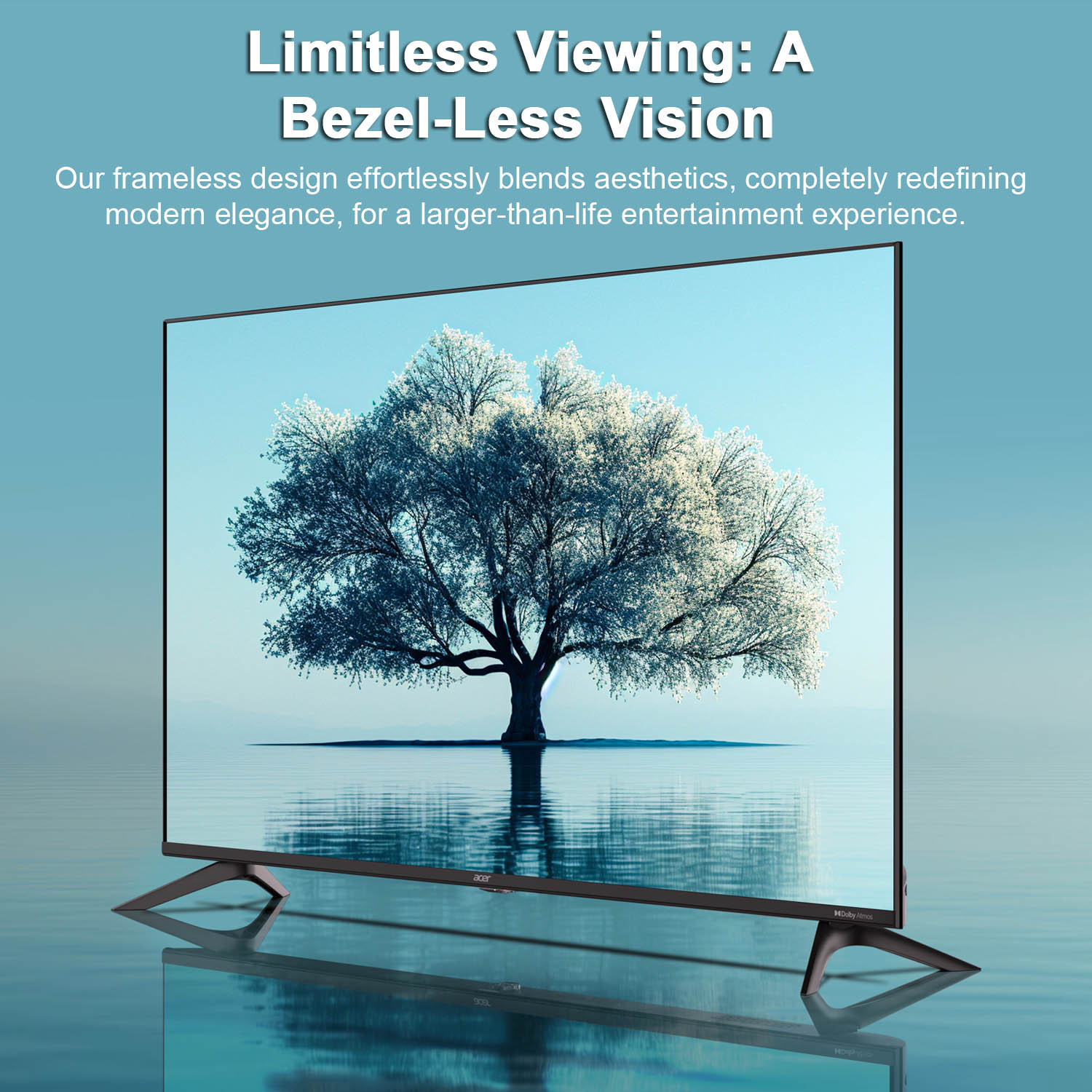 Acer 4K Ultra HD Google TV with Frame-less Design, Super Brightness, HDR10+, Dolby Atmos and Eye Care protect, Black, AR-GT2851UDFL-AR65GT2851UDFL - Image 12