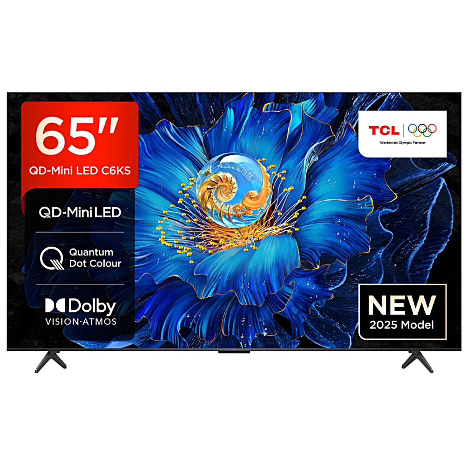 TCL QLED Google tv with Google Assistant, Dolby Atmos, Black, P7K-UK Series-65P7K TCL QLED Google tv with Google Assistant, Dolby Atmos, Black, P7K-UK Series-65P7K - Image 1