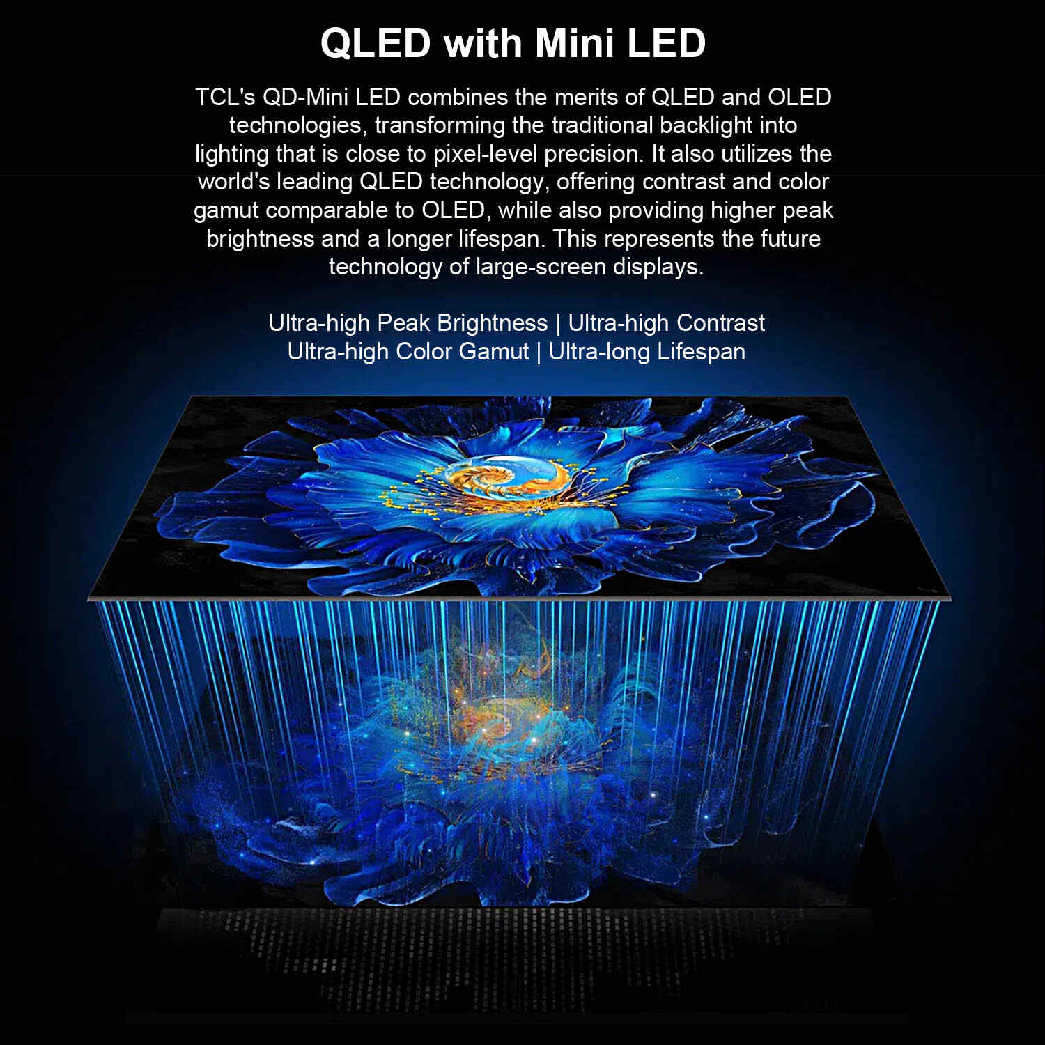 TCL QLED Google tv with Google Assistant, Dolby Atmos, Black, P7K-UK Series-65P7K TCL QLED Google tv with Google Assistant, Dolby Atmos, Black, P7K-UK Series-65P7K - Image 9