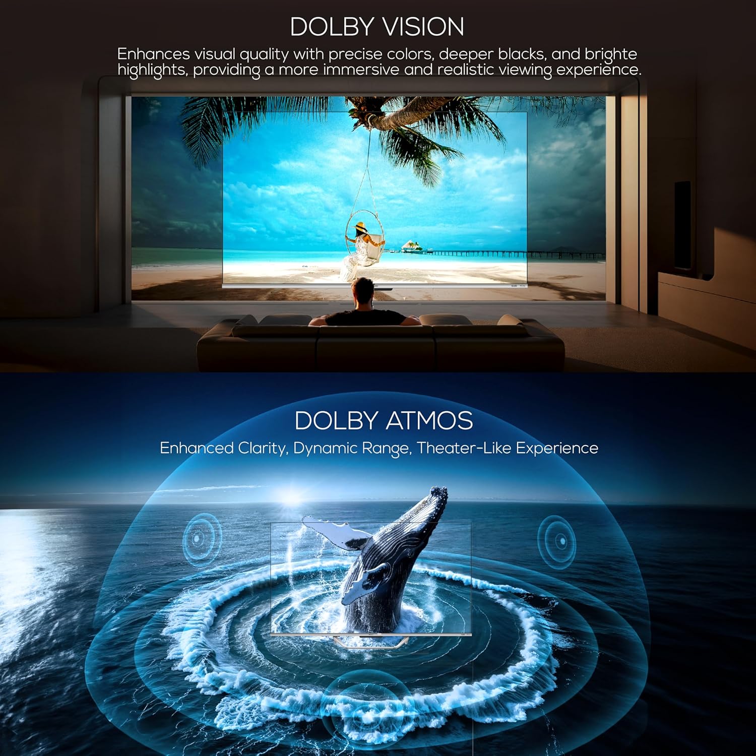 Haier QLED Google TV with Dolby Vision Atmos and Hands Free Voice Control, Grey, S800QT-55S800QT - Image 8