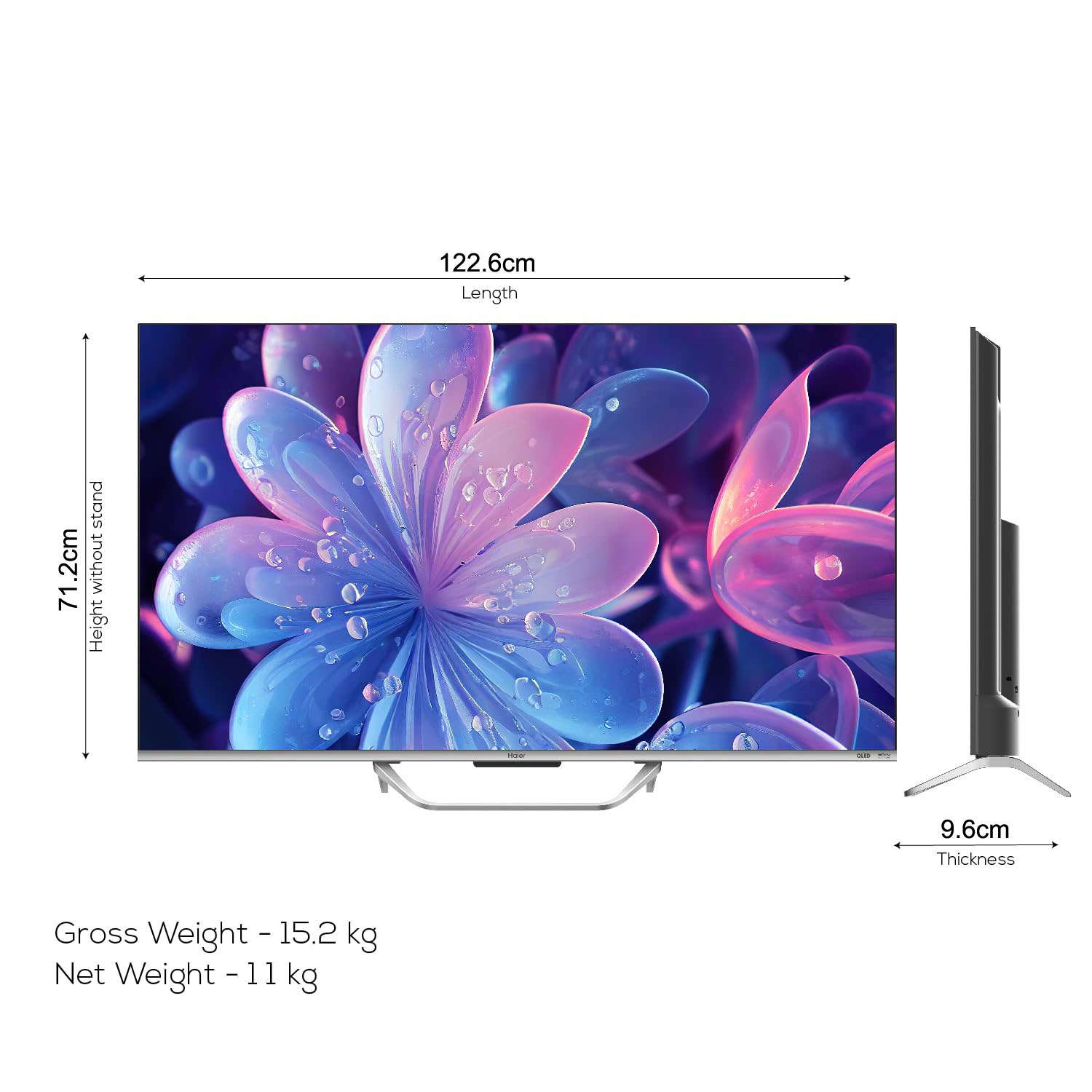 Haier QLED Google TV with Dolby Vision Atmos and Hands Free Voice Control, Grey, S800QT-55S800QT - Image 4