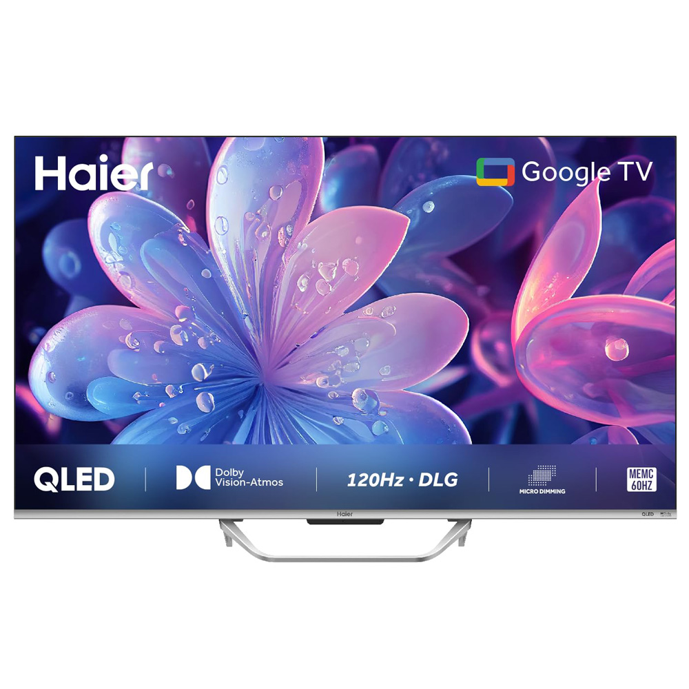 Haier QLED Google TV with Dolby Vision Atmos and Hands Free Voice Control, Grey, S800QT-55S800QT - Image 1