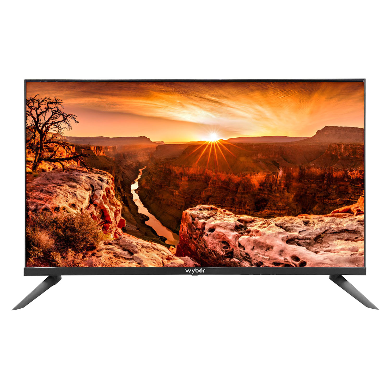 Wybor Frameless Design Full HD Smart Android TV with Voice Command Remote, Black, Macho 512-43WFS-C9.MACHOPRO - Image 1