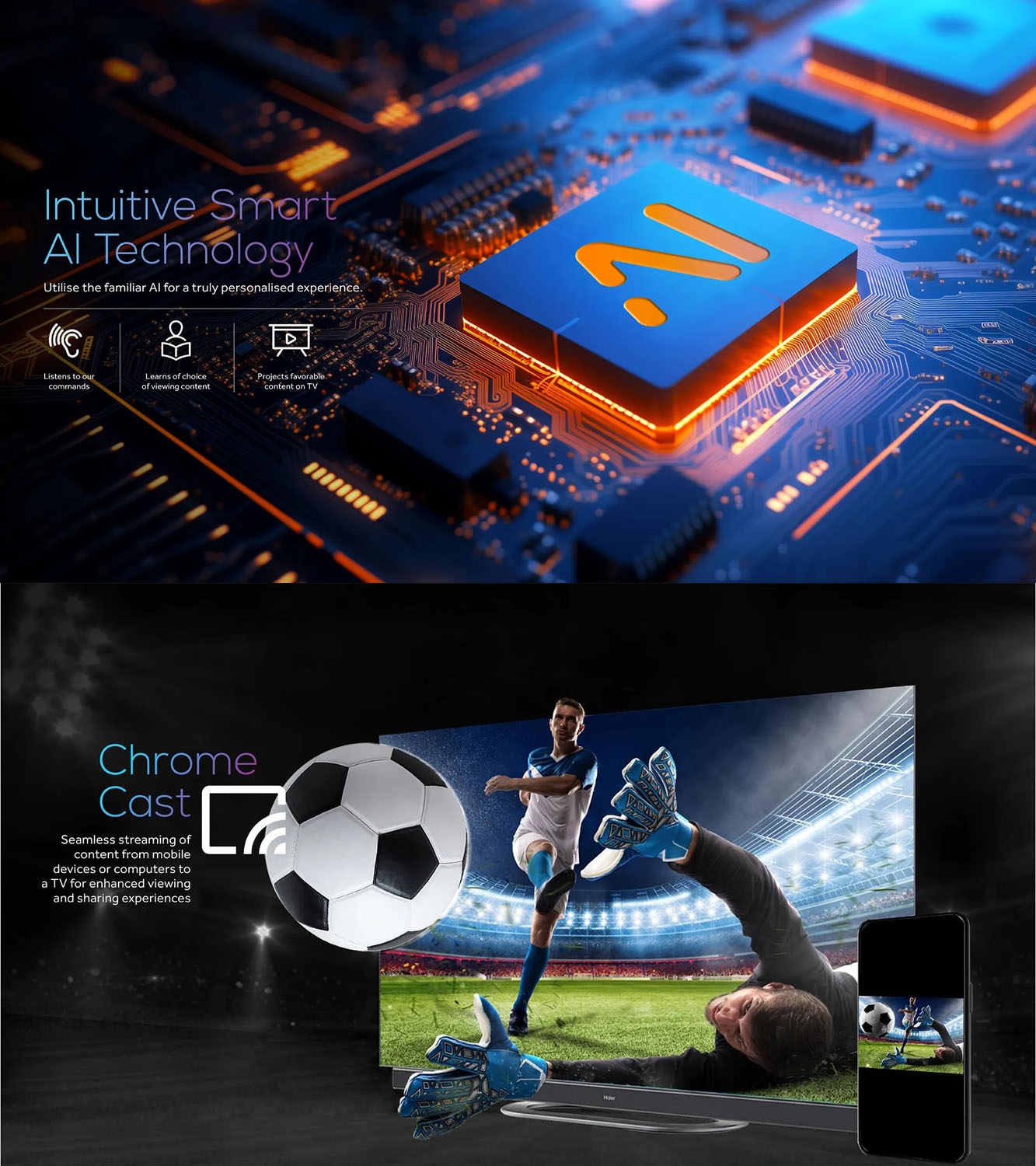 Haier OLED TV with Dolby Vision and Harman Kardon Speakers with Hands Free Operation, Grey, C11-55C11 - Image 16