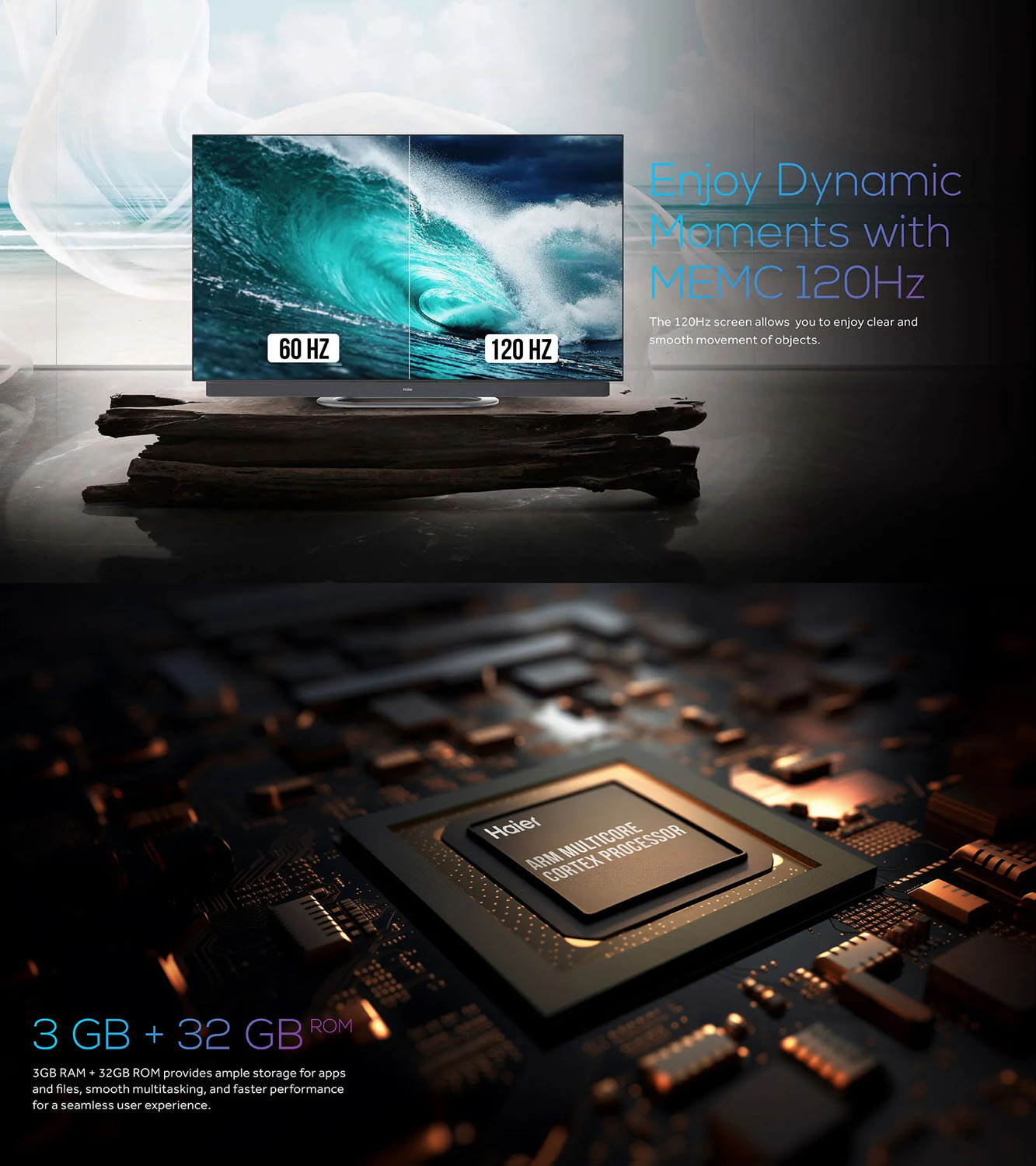 Haier OLED TV with Dolby Vision and Harman Kardon Speakers with Hands Free Operation, Grey, C11-55C11 - Image 15