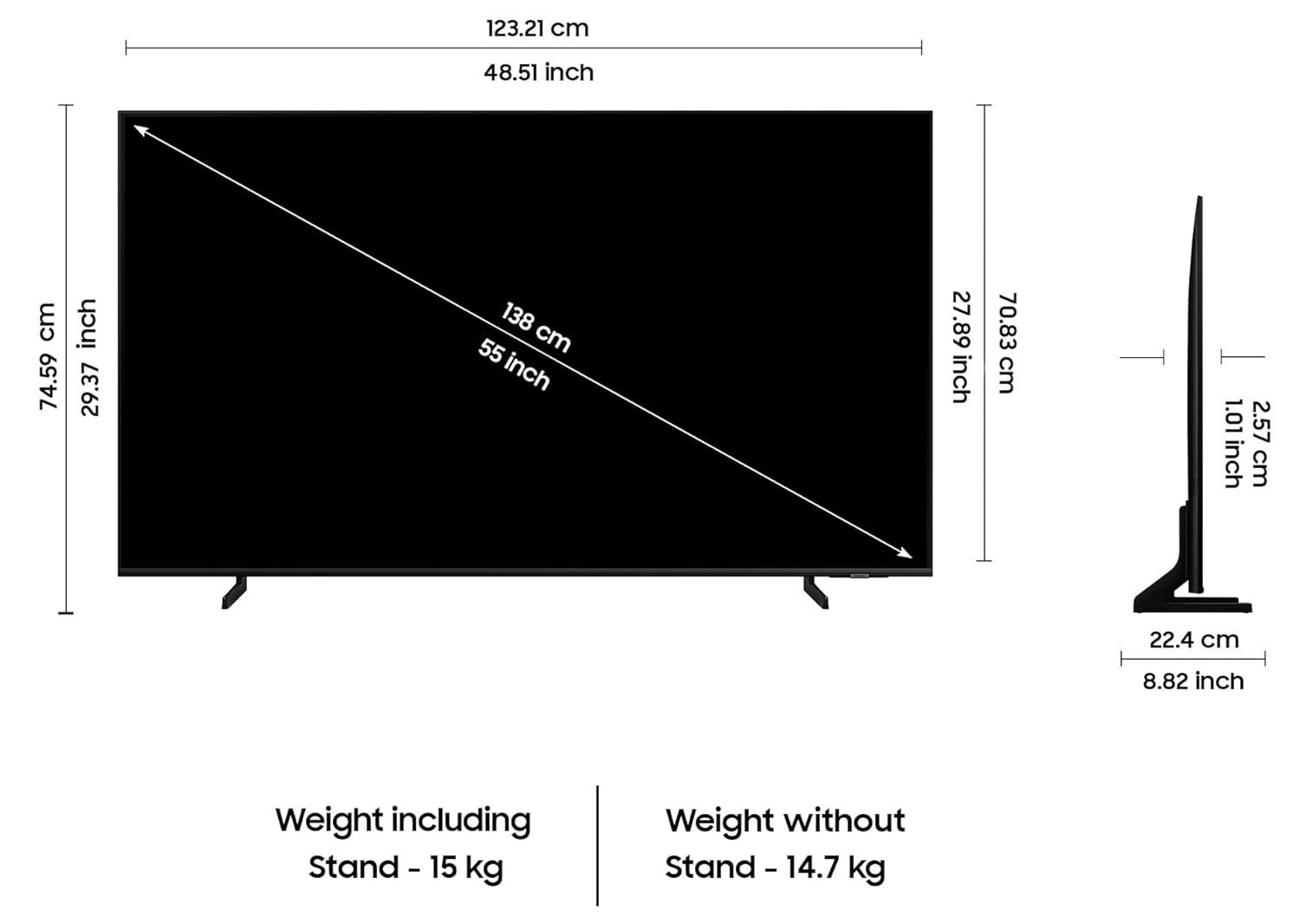 Samsung QLED Tizen TV with 100% Color Volume with Quantum Dot, Q4 AI Processor, Built-in Alexa and Motion Xcelarator, Black, Q7FA-QA55Q7FAAULXL - Image 11