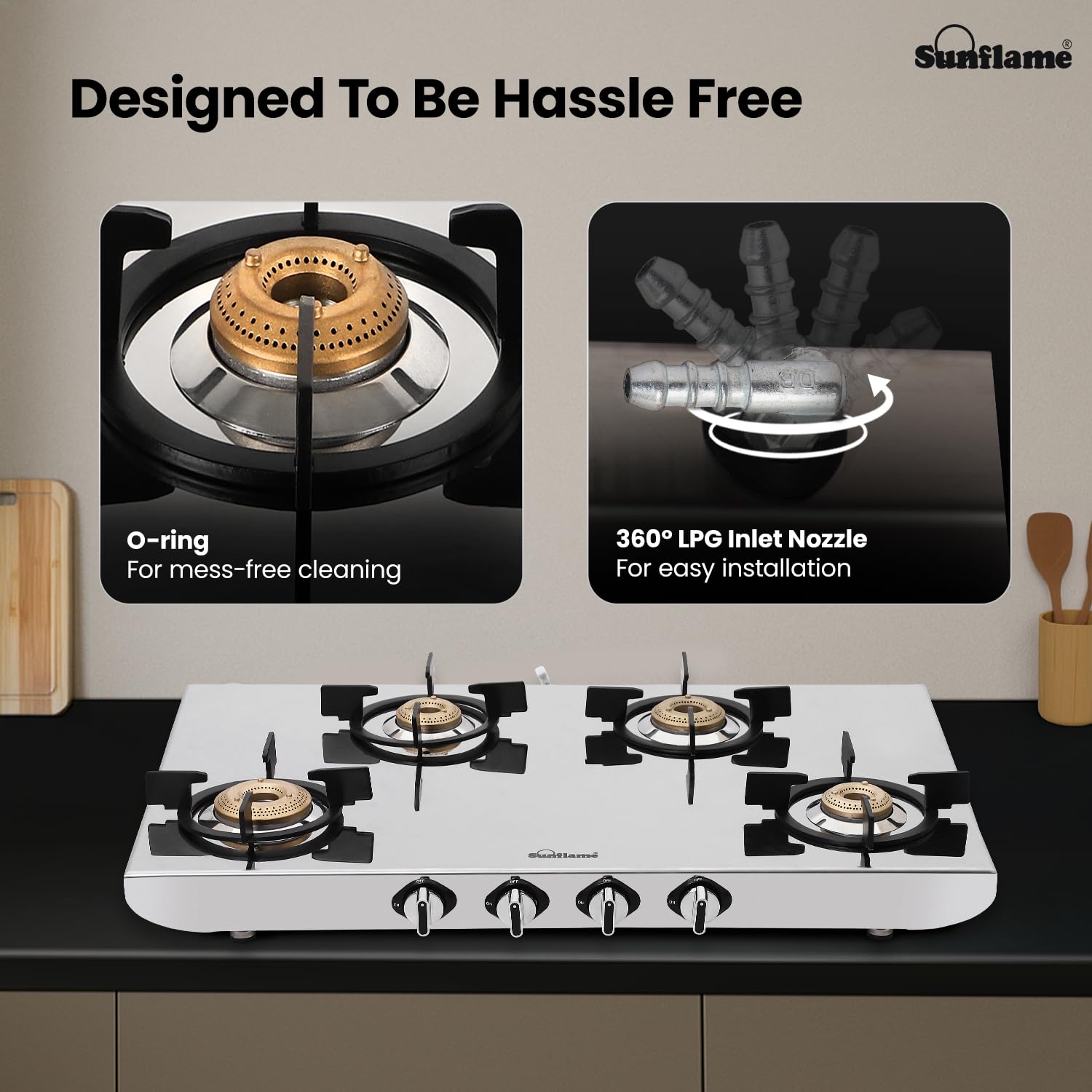 Sunflame Free-standing Cooktop SSH2MM Sunflame - Image 8