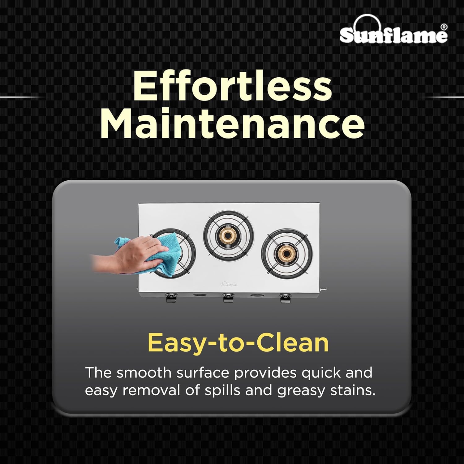 Sunflame Free-standing Cooktop BONUS 3B DX - Image 3