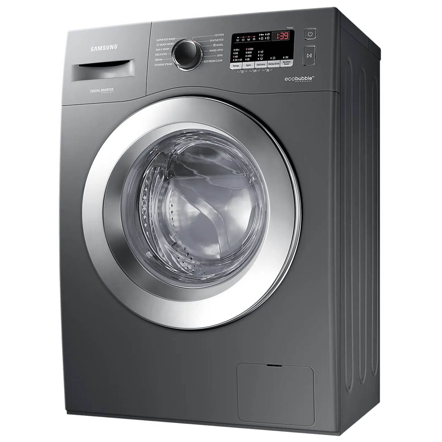 Samsung 7 KG Fully Automatic Front Load Machine with Inverter Motor, Built in Heater, 5 Star Rating and Diamond Drum, Redifined Inox, WW70R22EKOX - Image 2