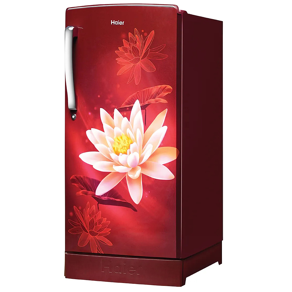 Haier 175 Litre 2 Star Single Door Refrigerator, Red Lotus, HRD-1962PRL-N - Image 3