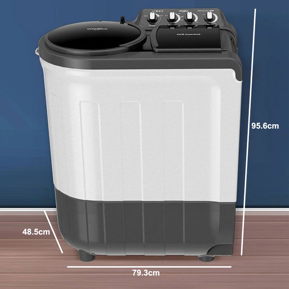 Whirlpool 7KG Semi Automatic Washing Machine, ACE 7.0 SUPER SOAK-ACE 7.0 SUP SOAK (GREY) (5YR) - Image 10