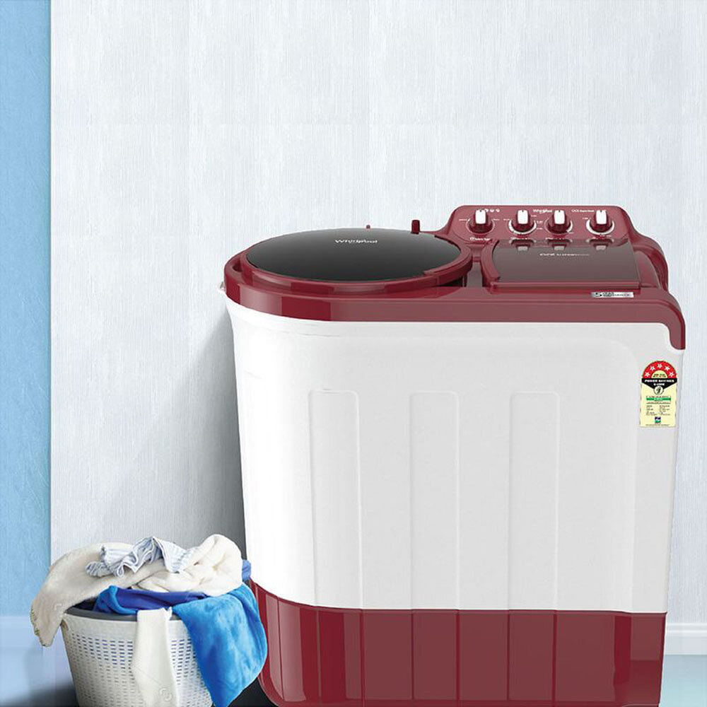Whirlpool 8 KG Semi Automatic Machine with In built Scrubber, Rust and Corrosion Free Body, Coral Red, ACE SUPER SOAK - Image 8