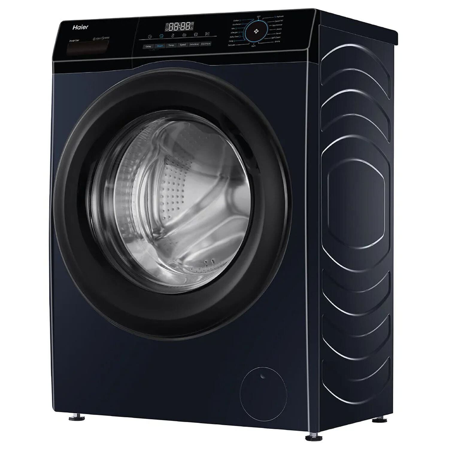Haier 7 KG 1200 RPM Fully Automatic Frontload Machine with Inverter Motor, 525MM Super Drum and Dual Spray, Black, HW70-IM12929BK Haier 7 KG 1200 RPM Fully Automatic Frontload Machine with Inverter Motor, 525MM Super Drum and Dual Spray, Black, HW70-IM12929BK - Image 3