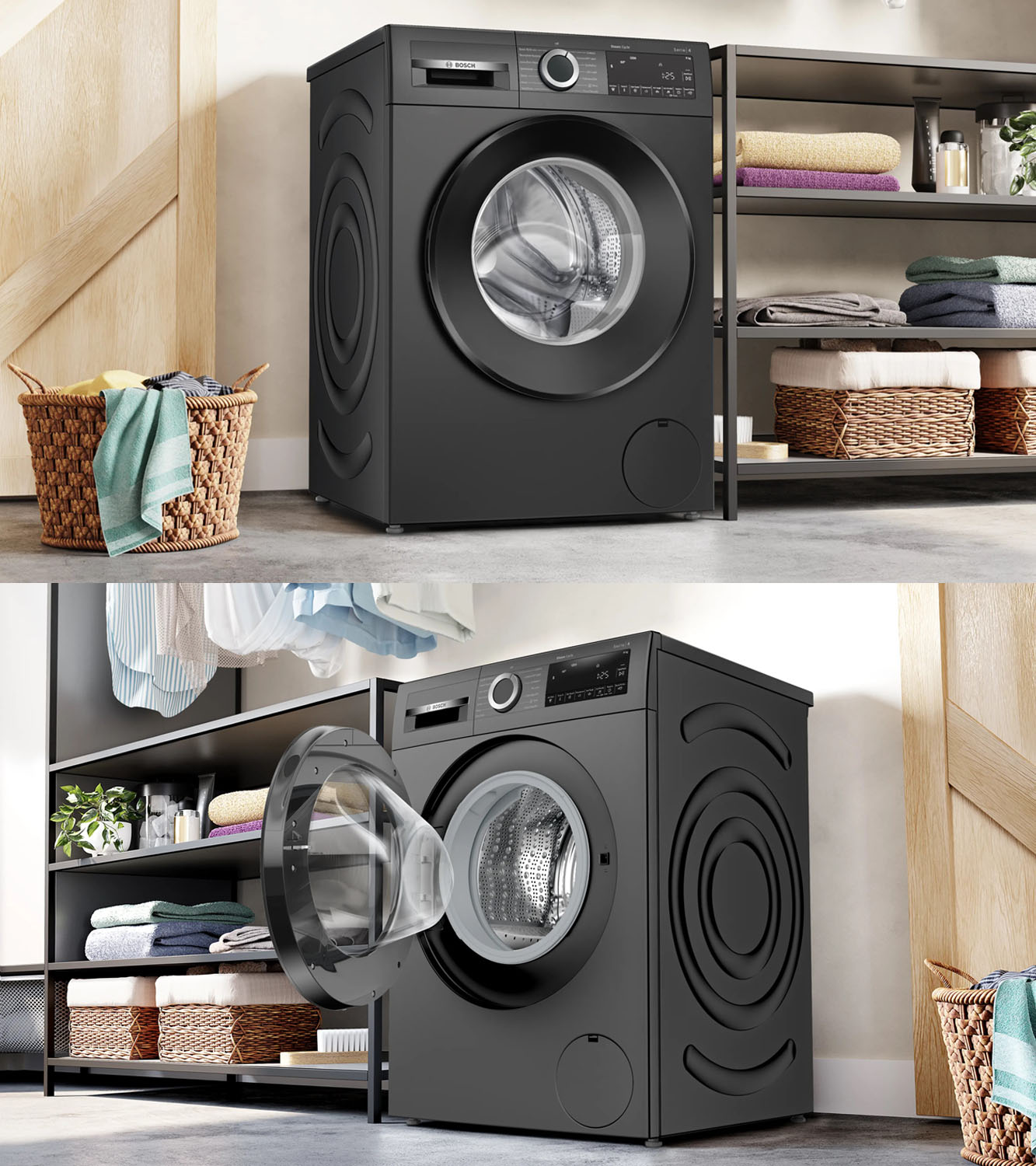 Bosch 8 KG 1200 RPM Fully Automatic Front Load Machine with Stain Wash Selection with 8 Programes, Dark Lake, WGA1320TIN - Image 8