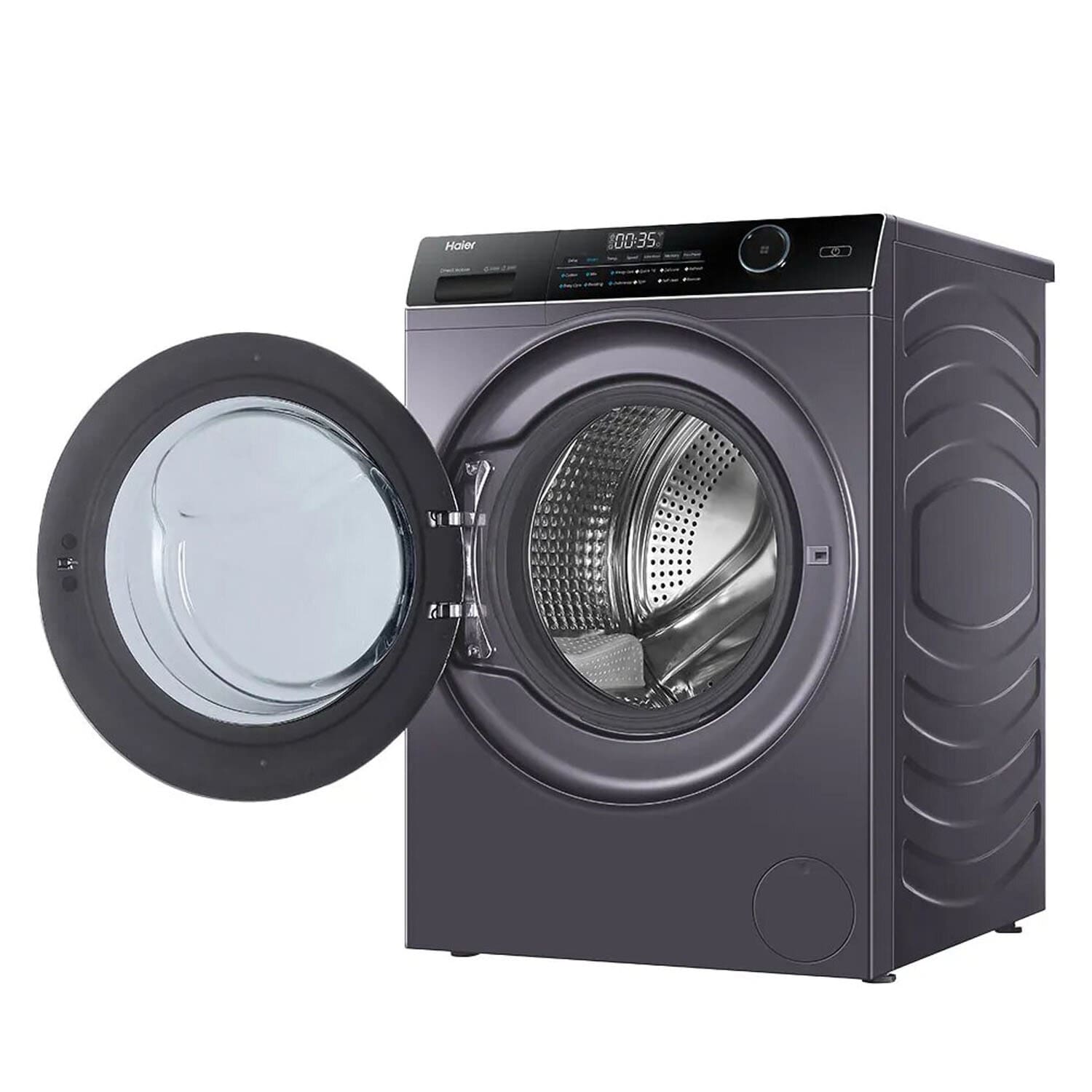 Haier 8 KG 1400 RPM Fully Automatic Front load Machine with Direct Motion Motor 525MM Super Drum and Built-in Wi-Fi, Silver, HW80-DM14959CS6U - Image 4