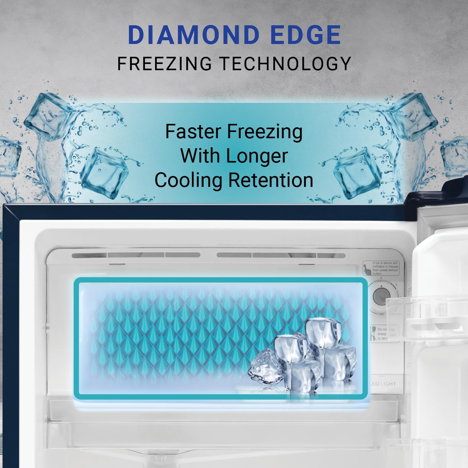 Haier 175 Litre 2 Star Single Door Refrigerator, Blue Lotus, HRD-1962CBL/PBL-HRD-1962PBL-N - Image 6