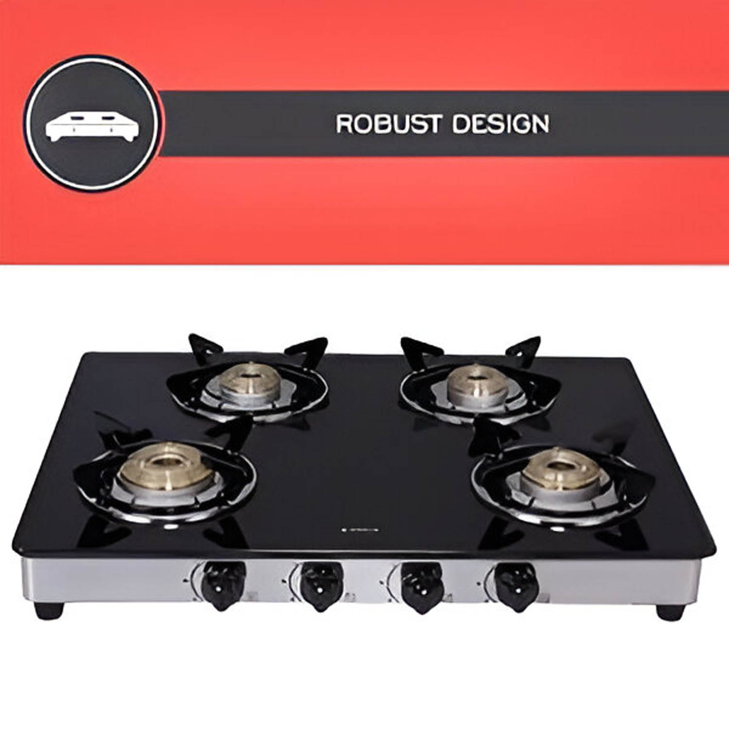 Elica Free-standing Cooktop 694 CT Vetro 2J TKN Crown Dt Series - Image 7