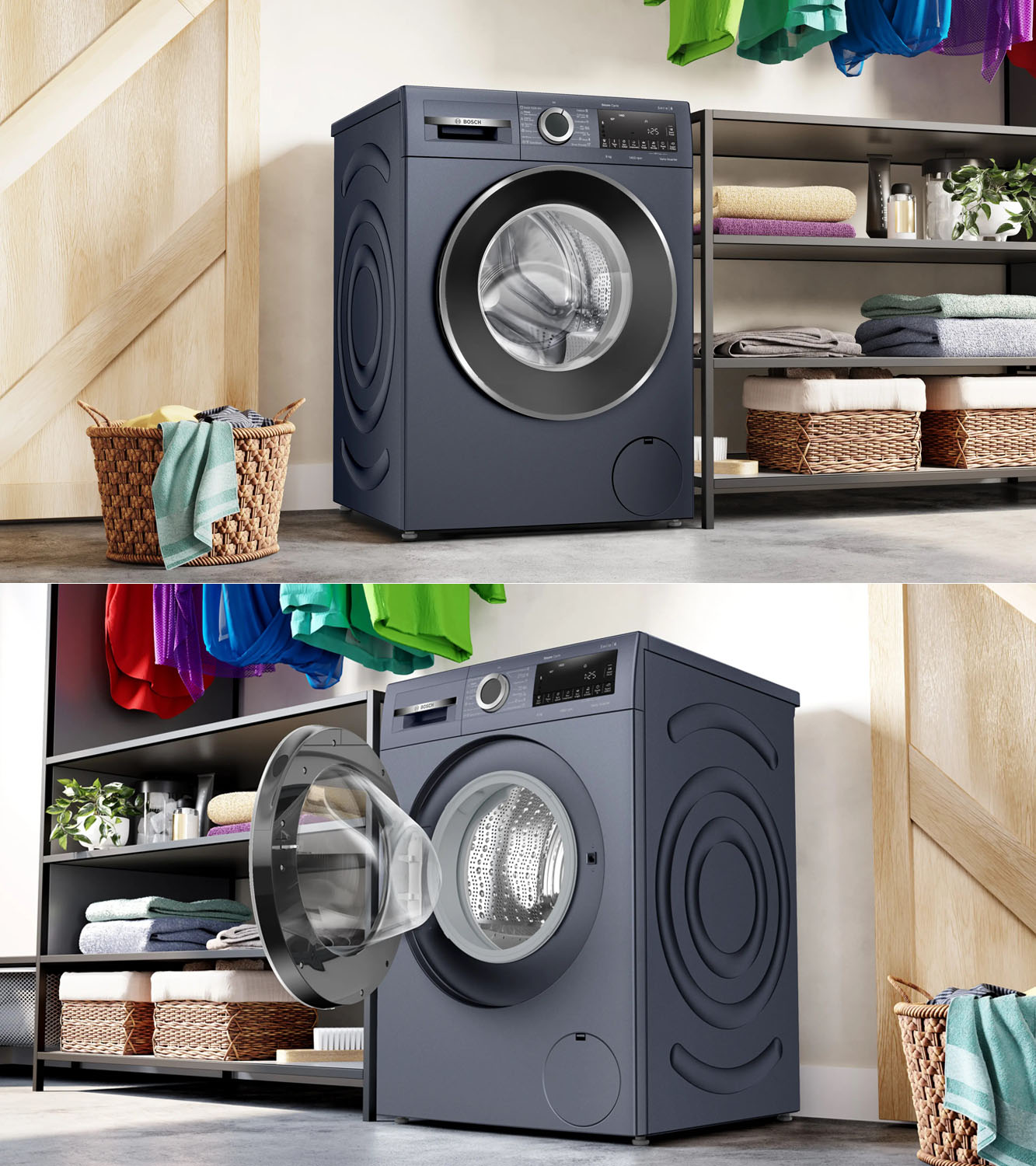 Bosch 8 KG 1400 RPM Fully Automatic Front Load Machine with Auto Stain Removal and Vario Drum, Dark Lake, WGA2341PIN Bosch 8 KG 1400 RPM Fully Automatic Front Load Machine with Auto Stain Removal and Vario Drum, Dark Lake, WGA2341PIN - Image 9