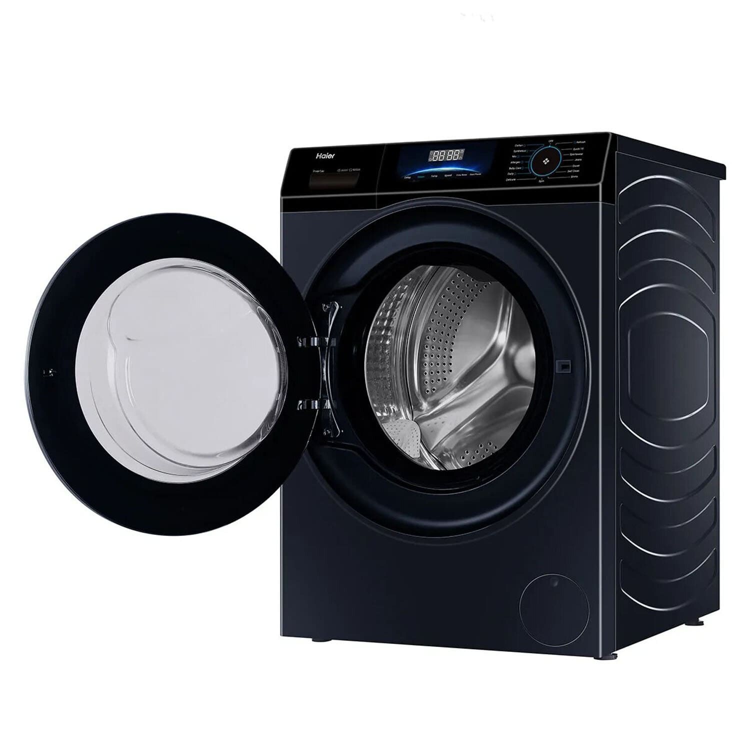 Haier 8 KG 1200 RPM Fully Automatic Frontload Machine with Inverter Motor, 525MM Super Drum and 12 Year Motor Warranty, Black, HW80-IM12929EBKF Haier 8 KG 1200 RPM Fully Automatic Frontload Machine with Inverter Motor, 525MM Super Drum and 12 Year Motor Warranty, Black, HW80-IM12929EBKF - Image 6