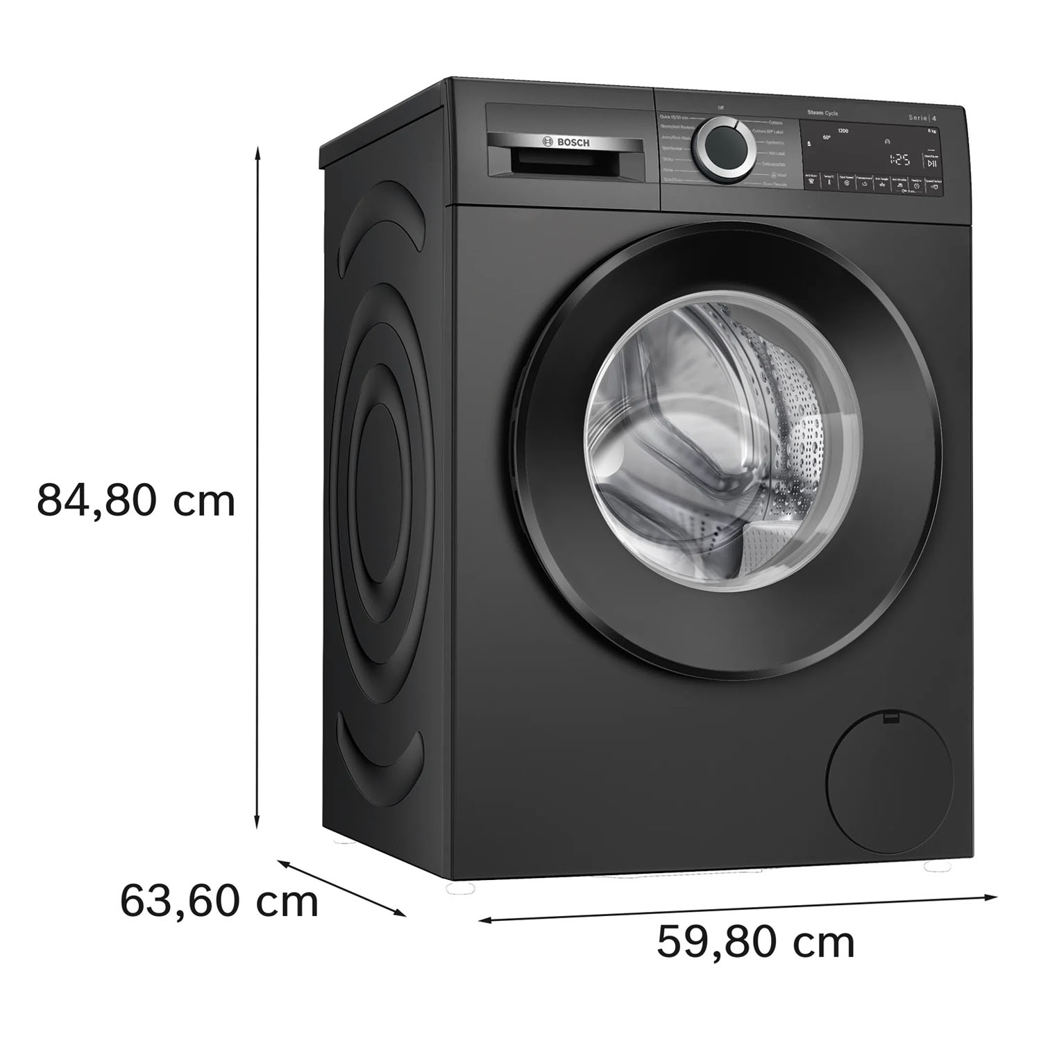 Bosch 8 KG 1200 RPM Fully Automatic Front Load Machine with Stain Wash Selection with 8 Programes, Dark Lake, WGA1320TIN - Image 7